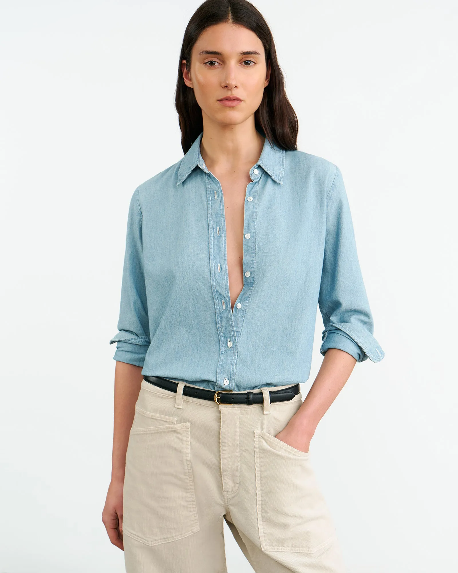 MONTI DENIM SHIRT sold by Nili Lotan product image thumbnail 2
