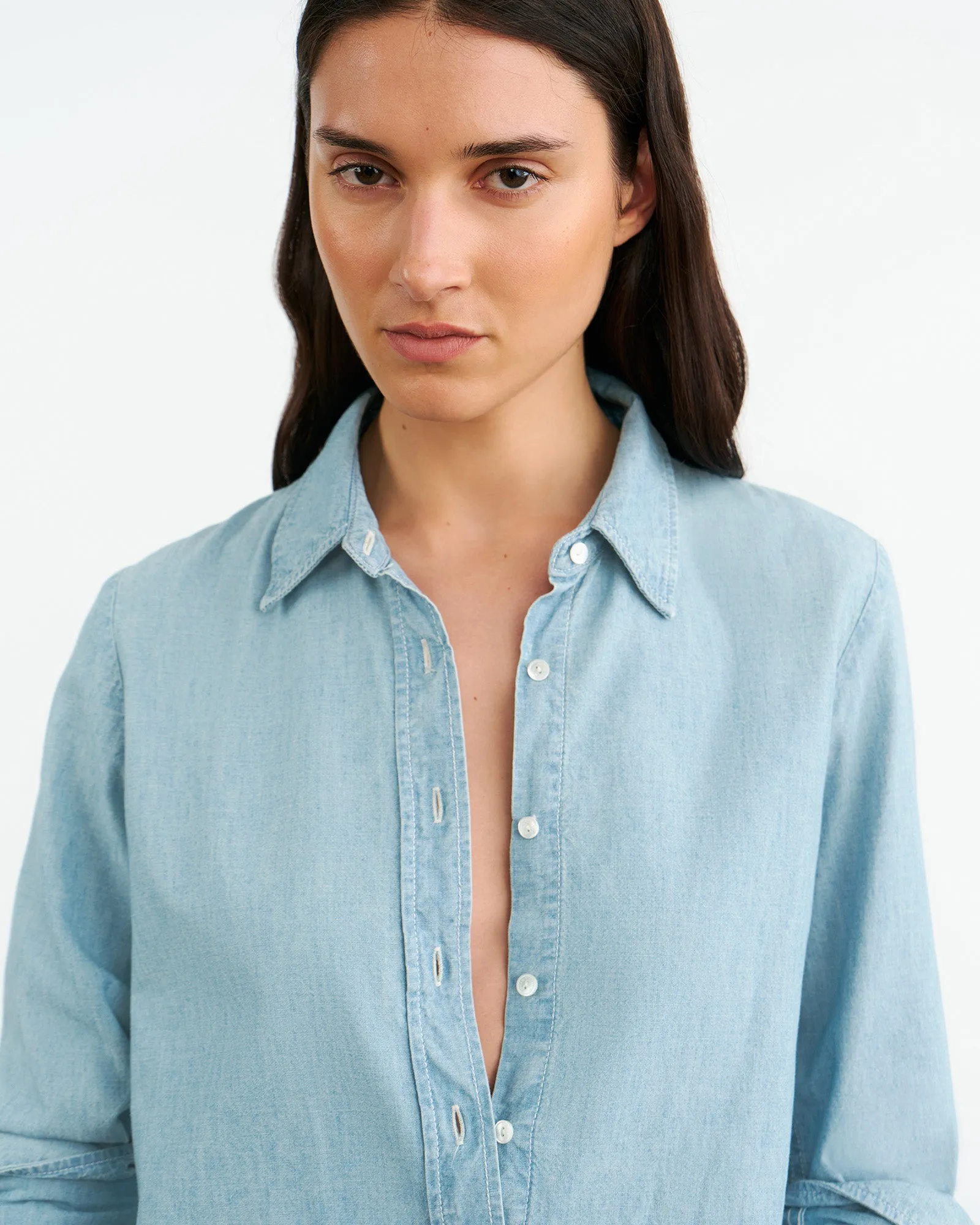 MONTI DENIM SHIRT sold by Nili Lotan product image thumbnail 3