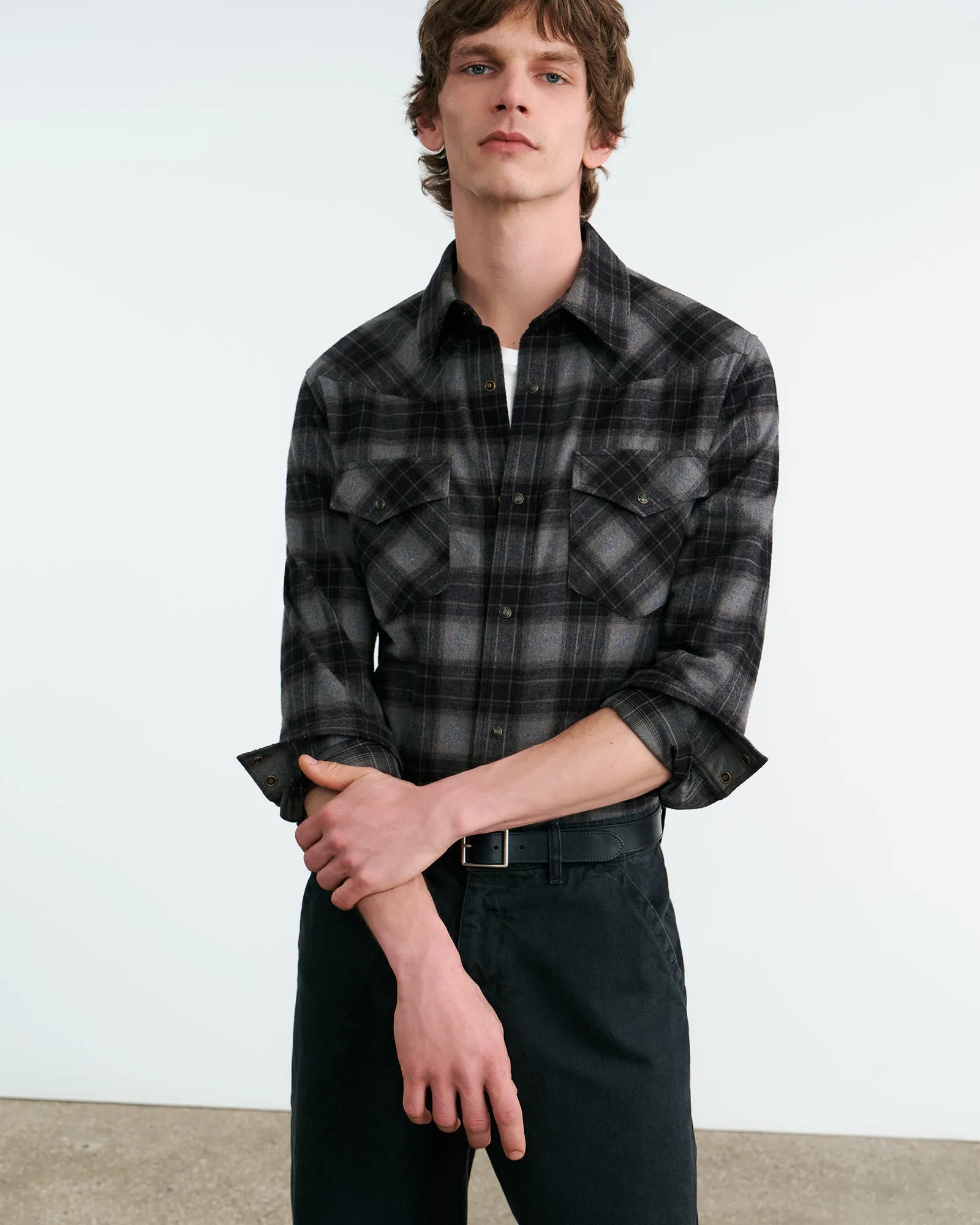 TRAVIS BUTTON UP SHIRT sold by Nili Lotan product image thumbnail 2