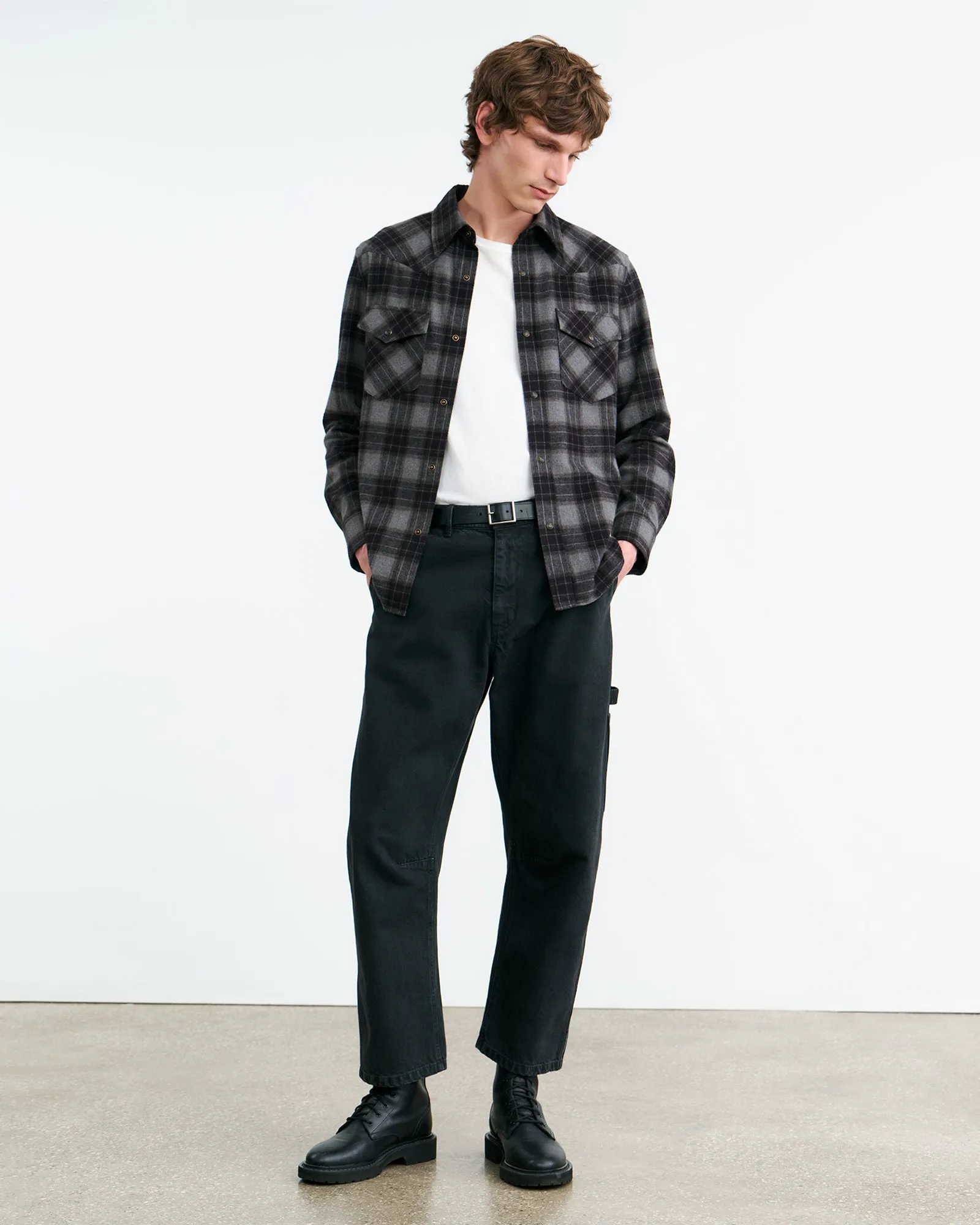 TRAVIS BUTTON UP SHIRT sold by Nili Lotan product image thumbnail 4