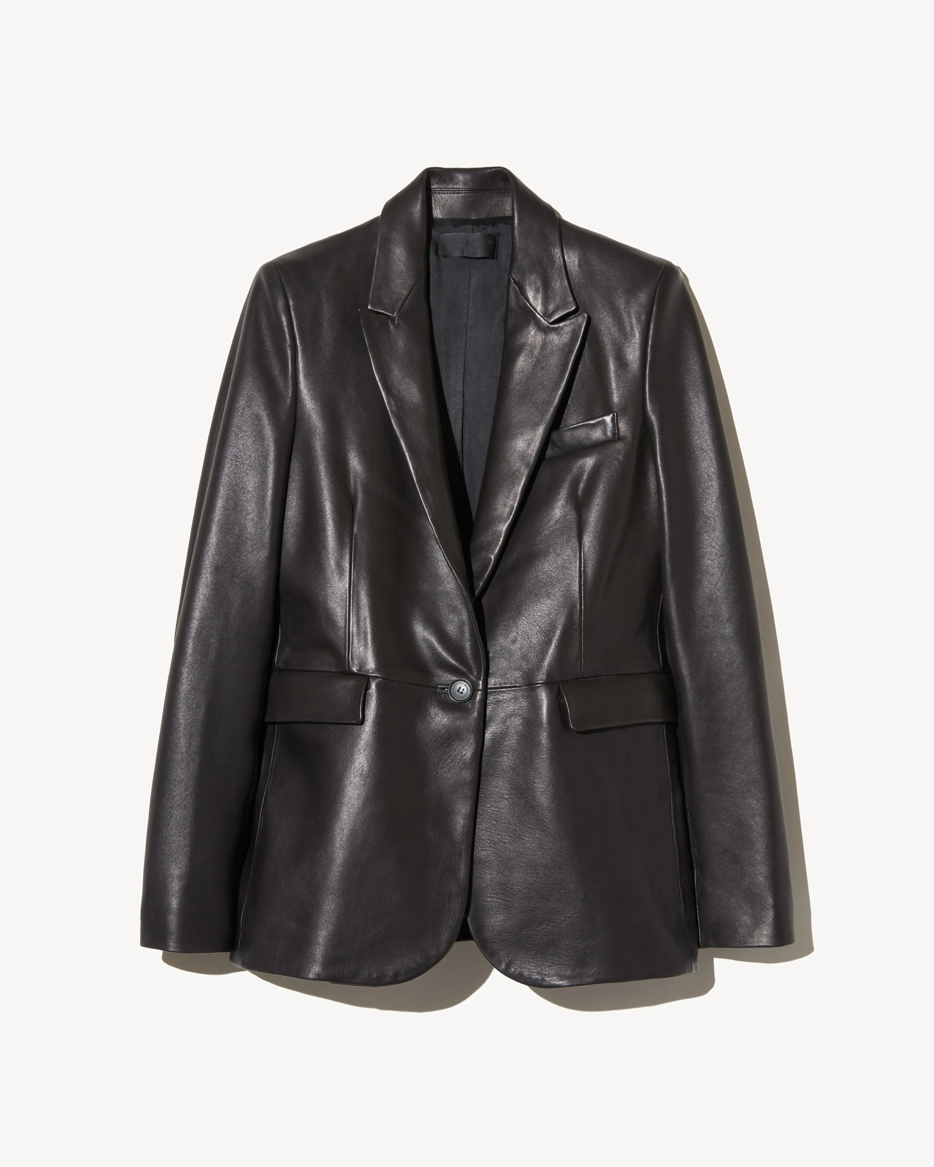 BELMONDE LEATHER TAILORED JACKET sold by Nili Lotan