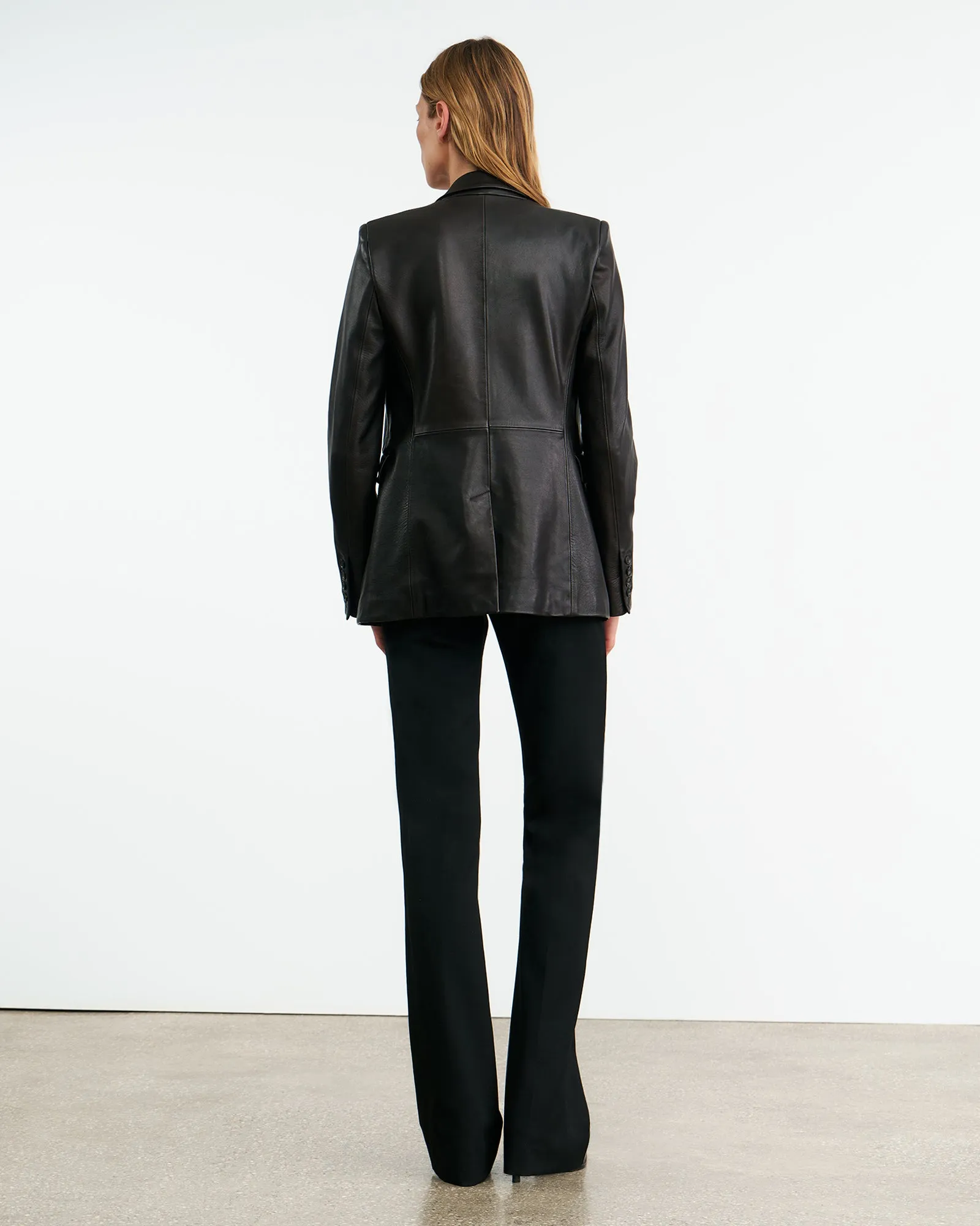BELMONDE LEATHER TAILORED JACKET sold by Nili Lotan product image thumbnail 5