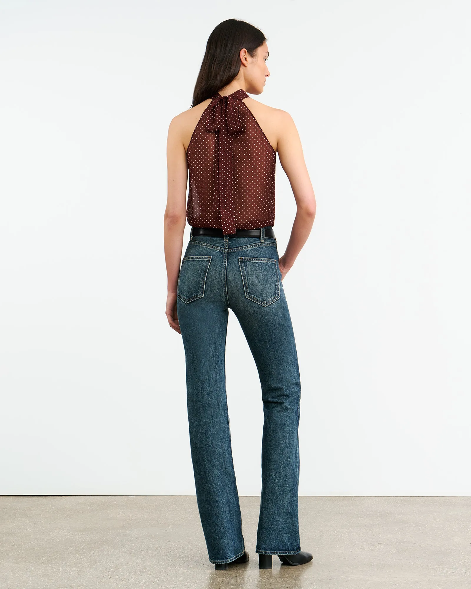 ALLA SILK HALTERNECK TOP sold by Nili Lotan product image thumbnail 5