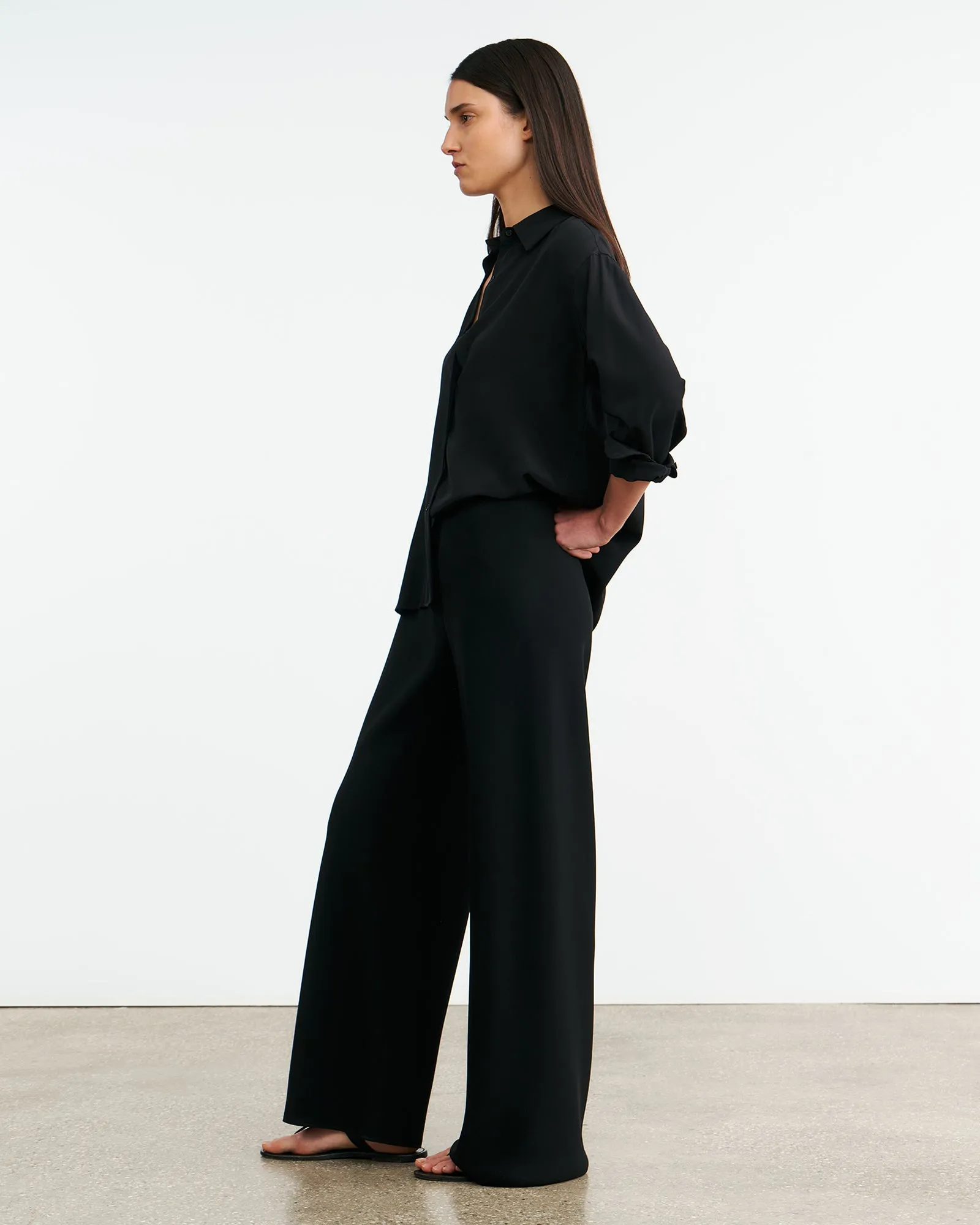 MARLOW WIDE LEG PANT sold by Nili Lotan product image thumbnail 4