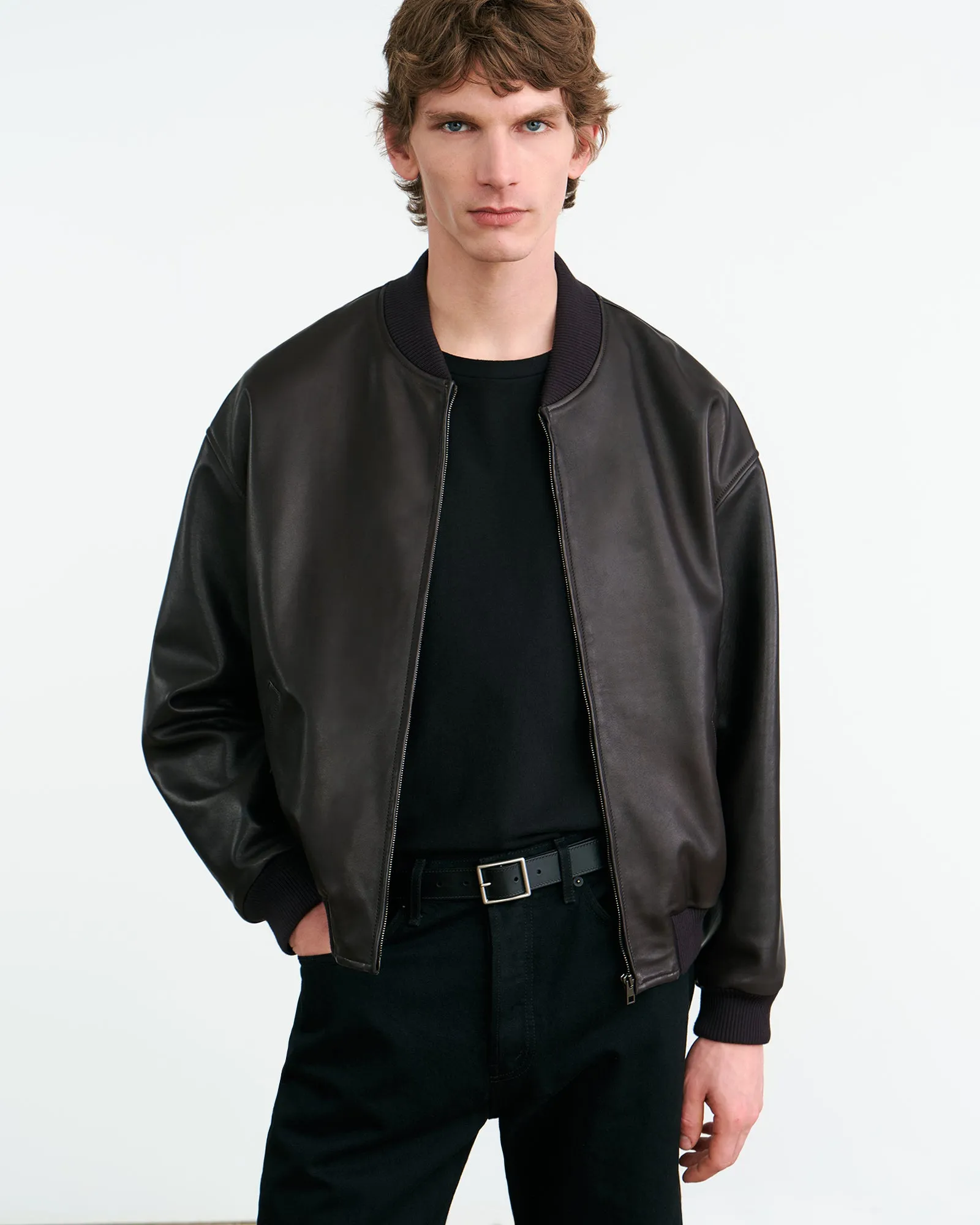 DRAVA LEATHER JACKET sold by Nili Lotan product image thumbnail 3