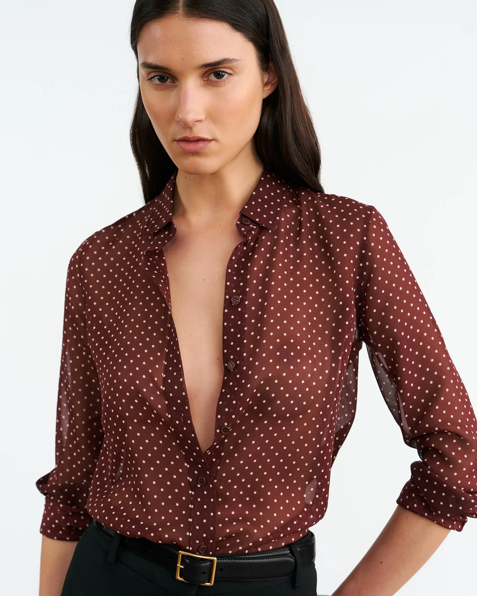 GAIA SILK SHIRT sold by Nili Lotan product image thumbnail 3