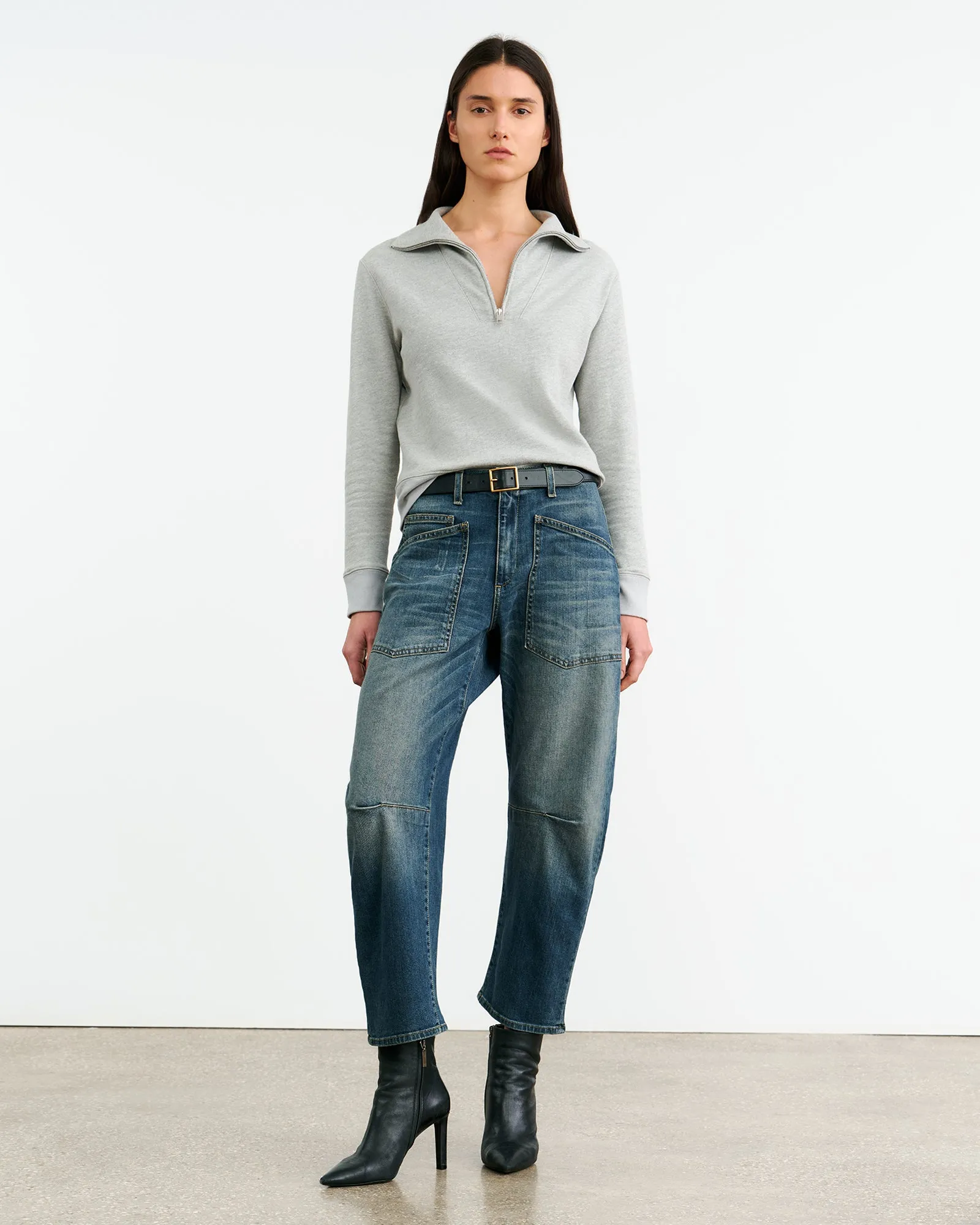 DIYA QUARTER ZIP SWEATSHIRT sold by Nili Lotan product image thumbnail 4