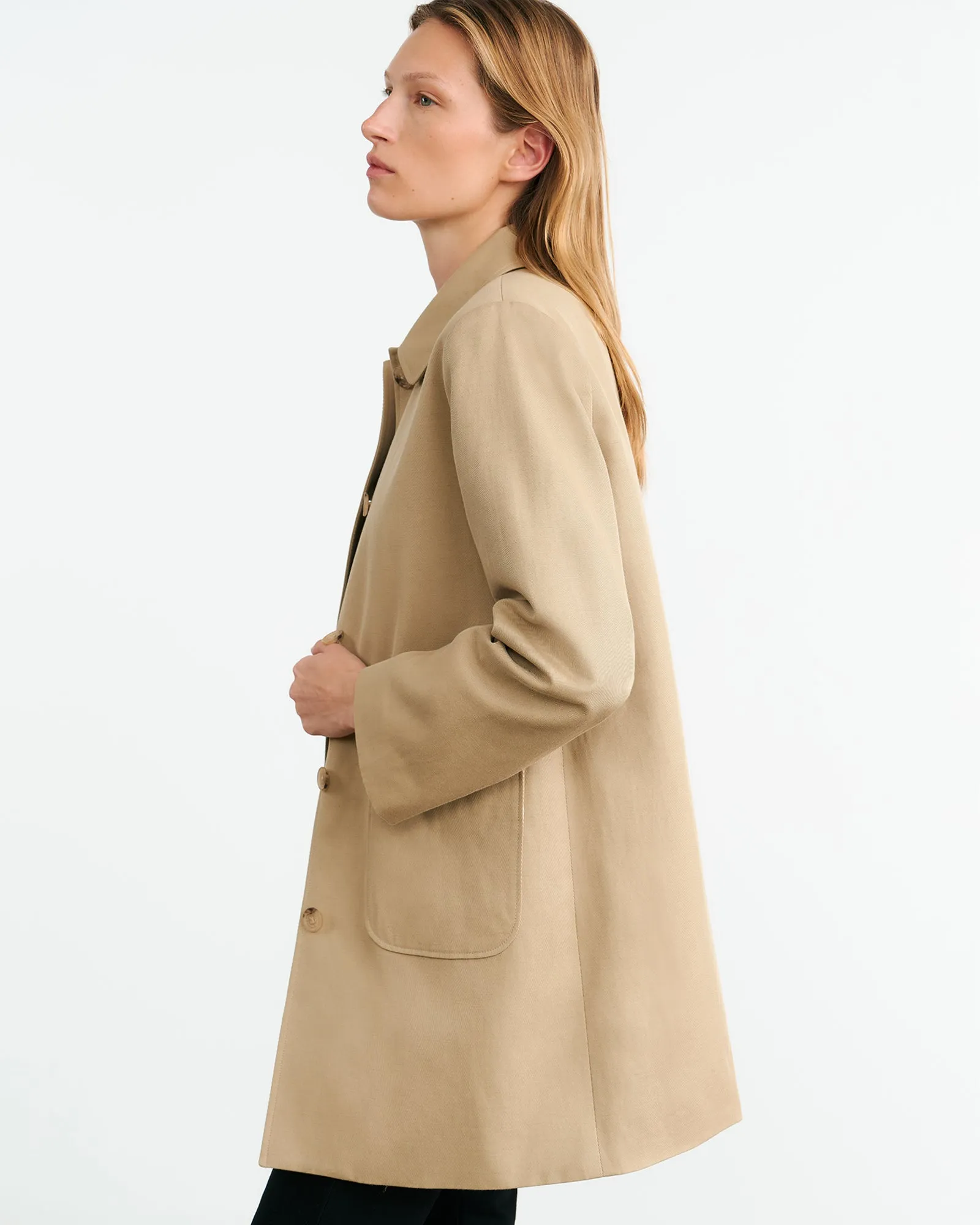 BALZAC SHORT DUSTER COAT sold by Nili Lotan product image thumbnail 4