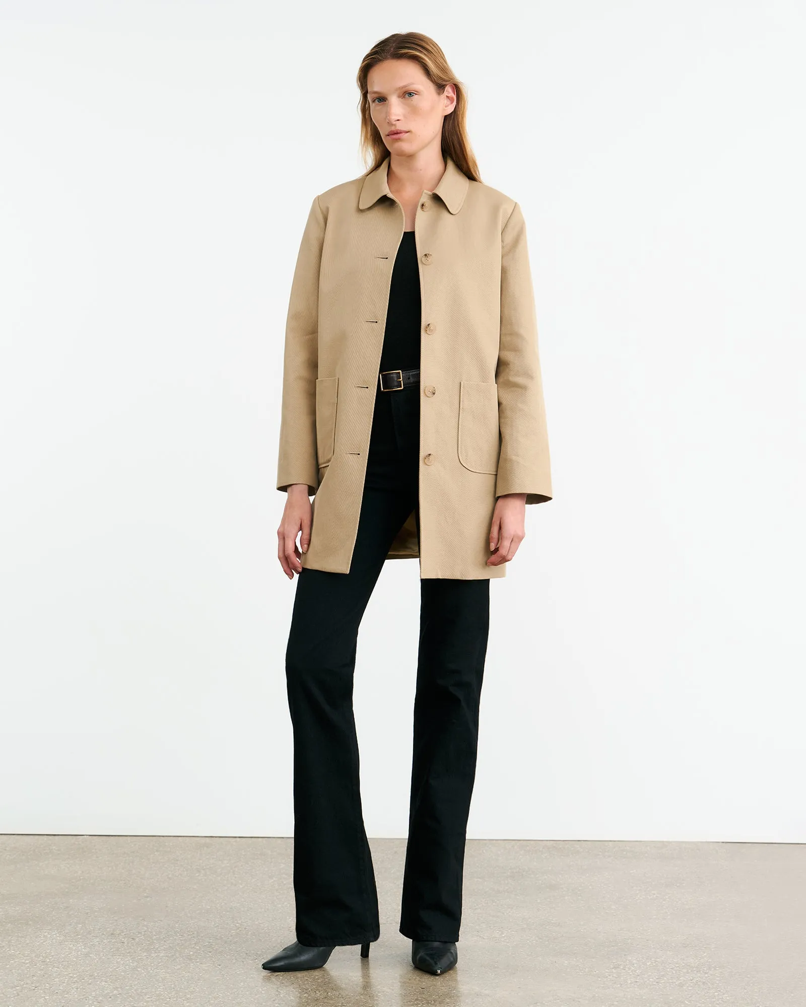 BALZAC SHORT DUSTER COAT sold by Nili Lotan product image thumbnail 5