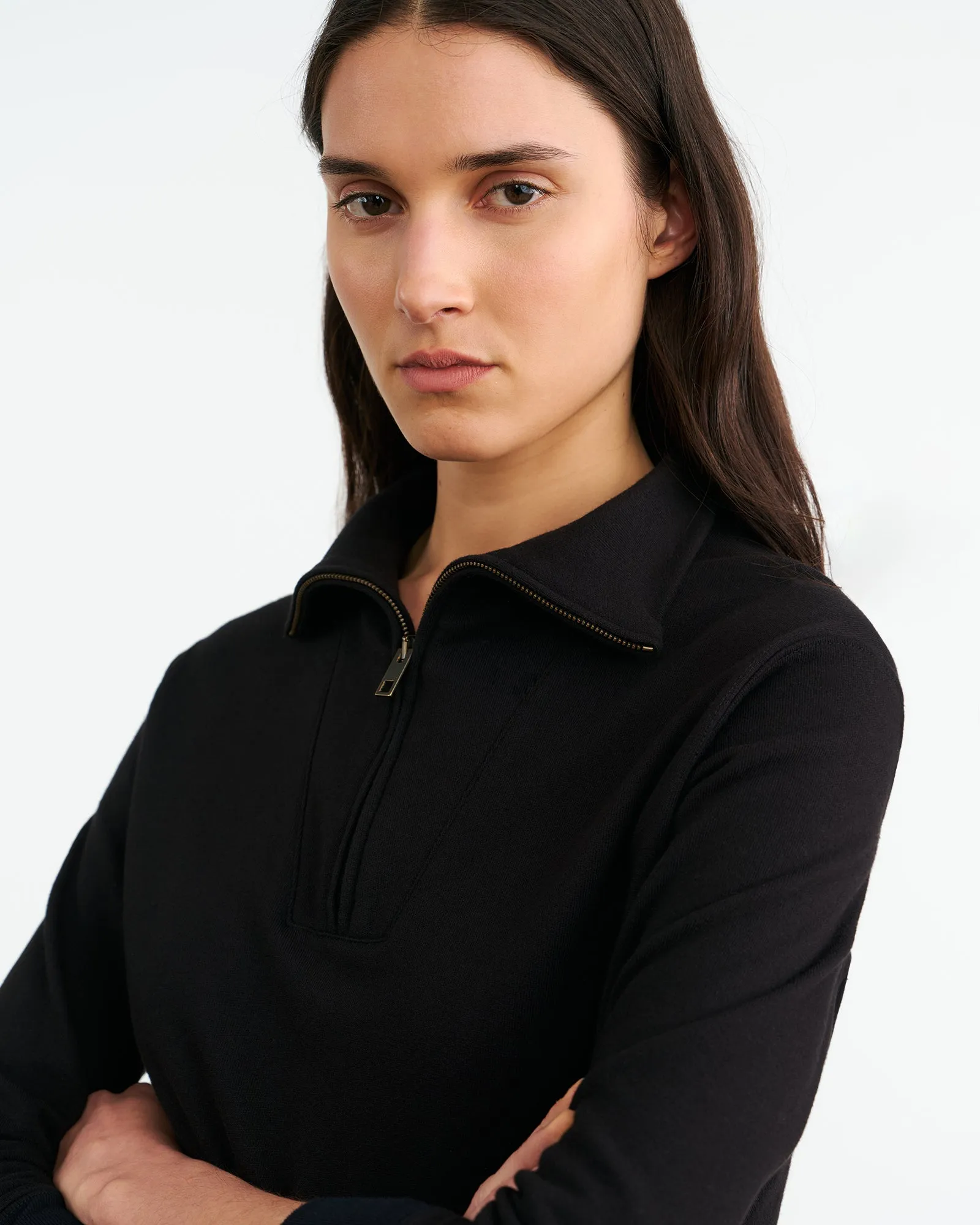 DIYA QUARTER ZIP SWEATSHIRT sold by Nili Lotan product image thumbnail 3