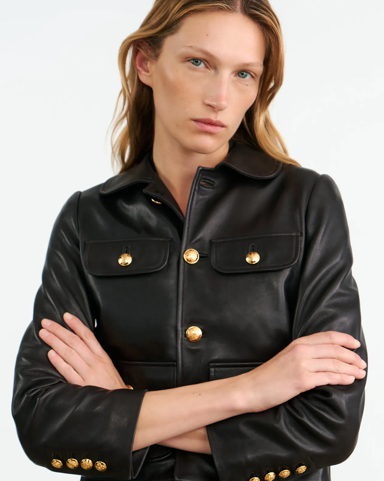 CHAMONIX LEATHER JACKET sold by Nili Lotan product image thumbnail 3