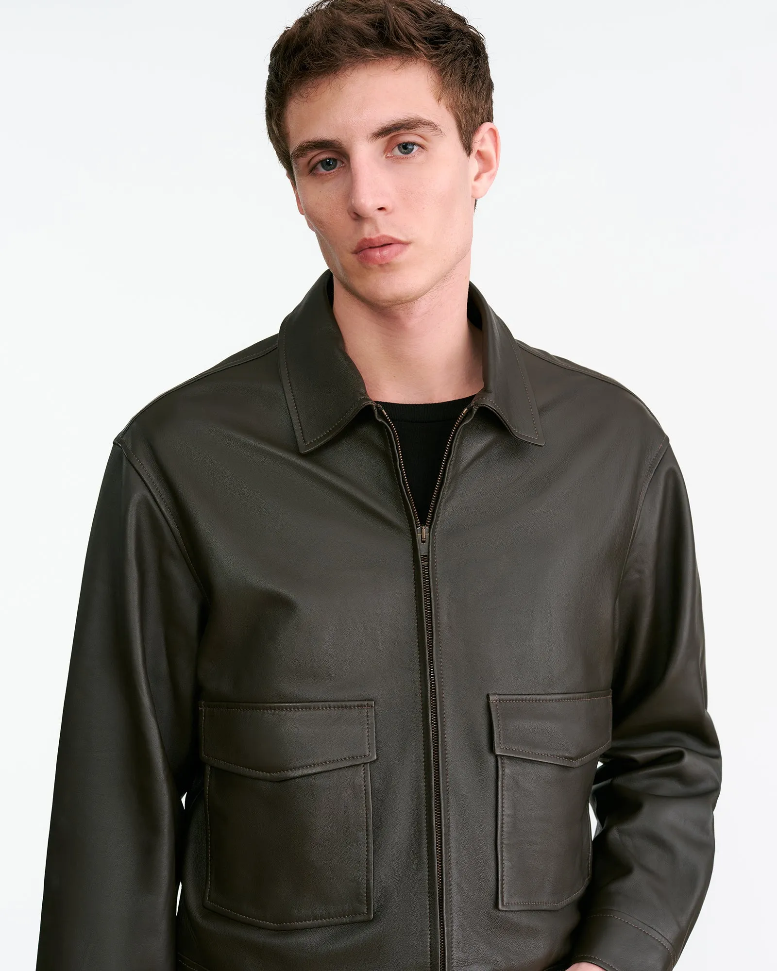 MAJORCA LEATHER JACKET sold by Nili Lotan product image thumbnail 3