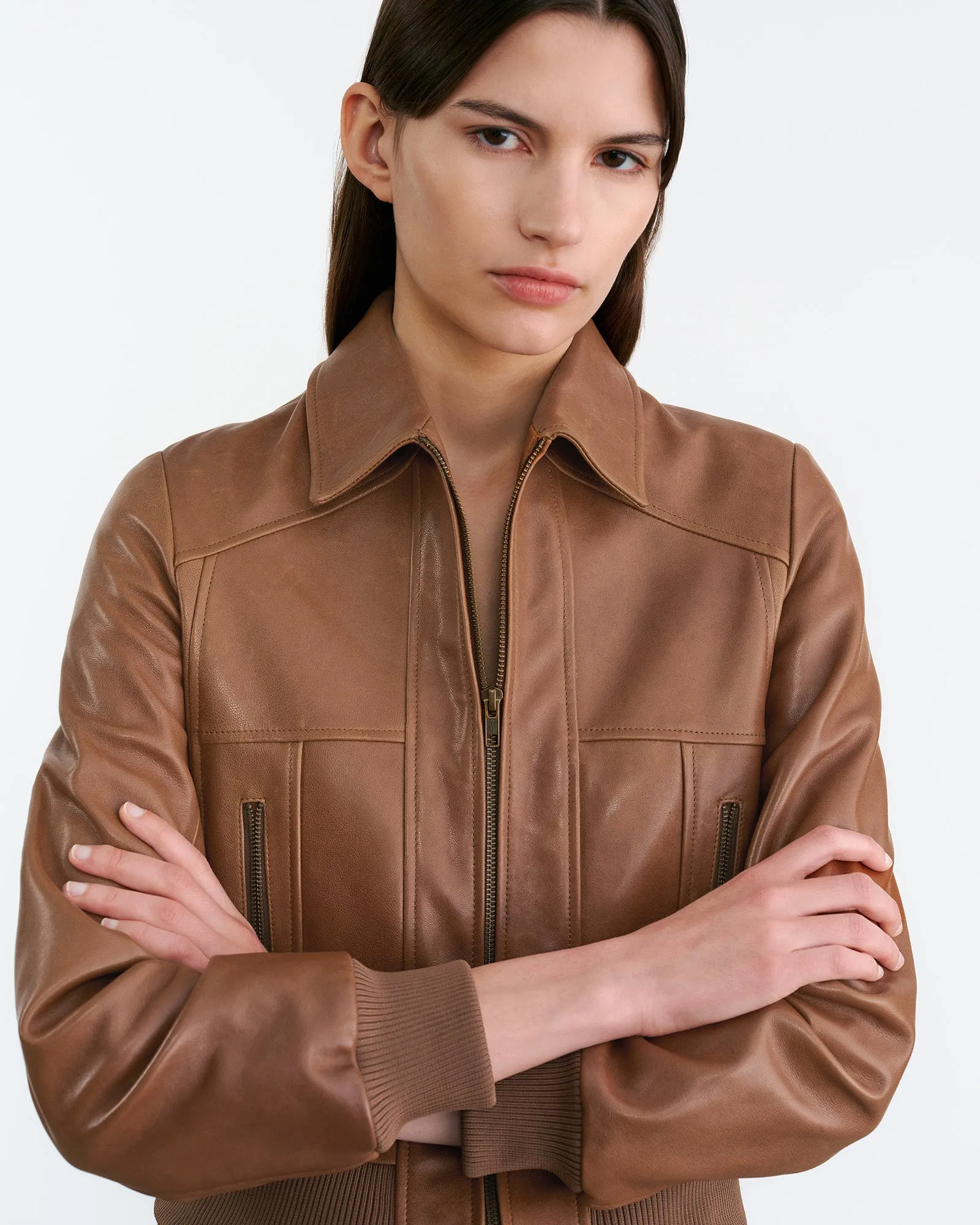 SUE LEATHER JACKET sold by Nili Lotan product image thumbnail 3