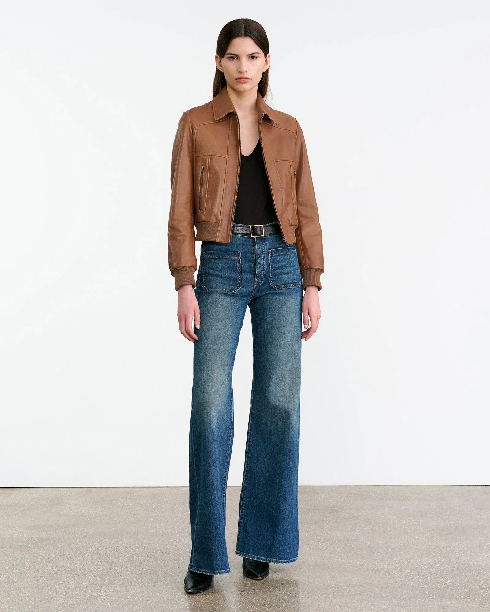 SUE LEATHER JACKET sold by Nili Lotan product image thumbnail 5