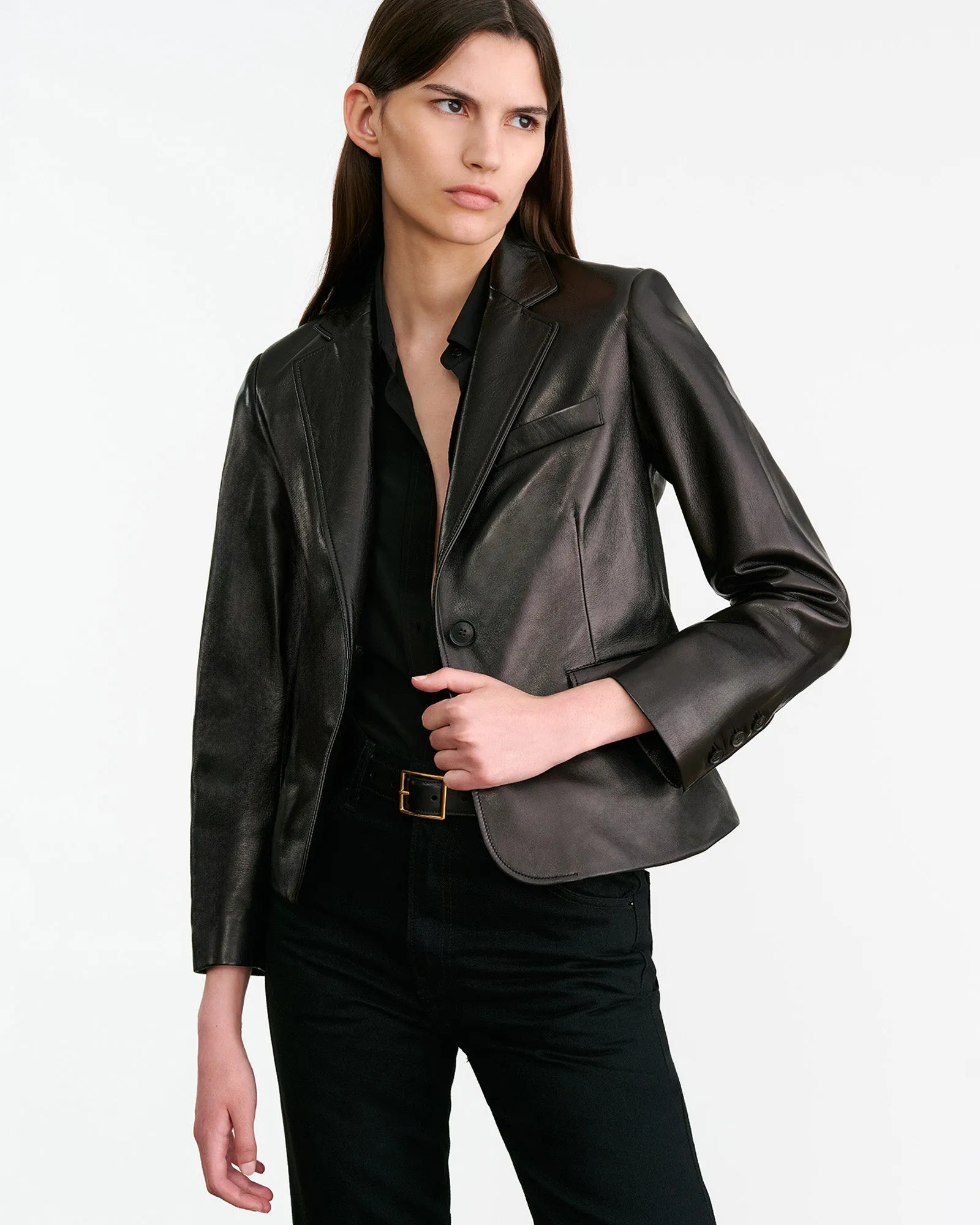 PASCALE LEATHER JACKET sold by Nili Lotan product image thumbnail 2
