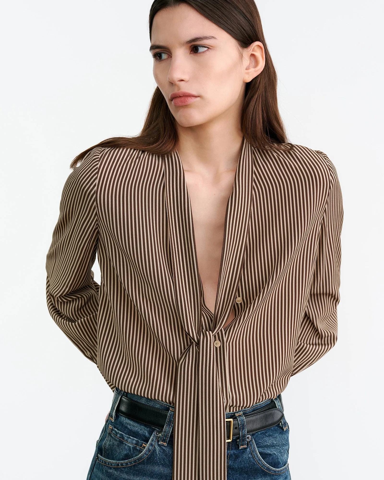 IRINA SILK BLOUSE sold by Nili Lotan product image thumbnail 3