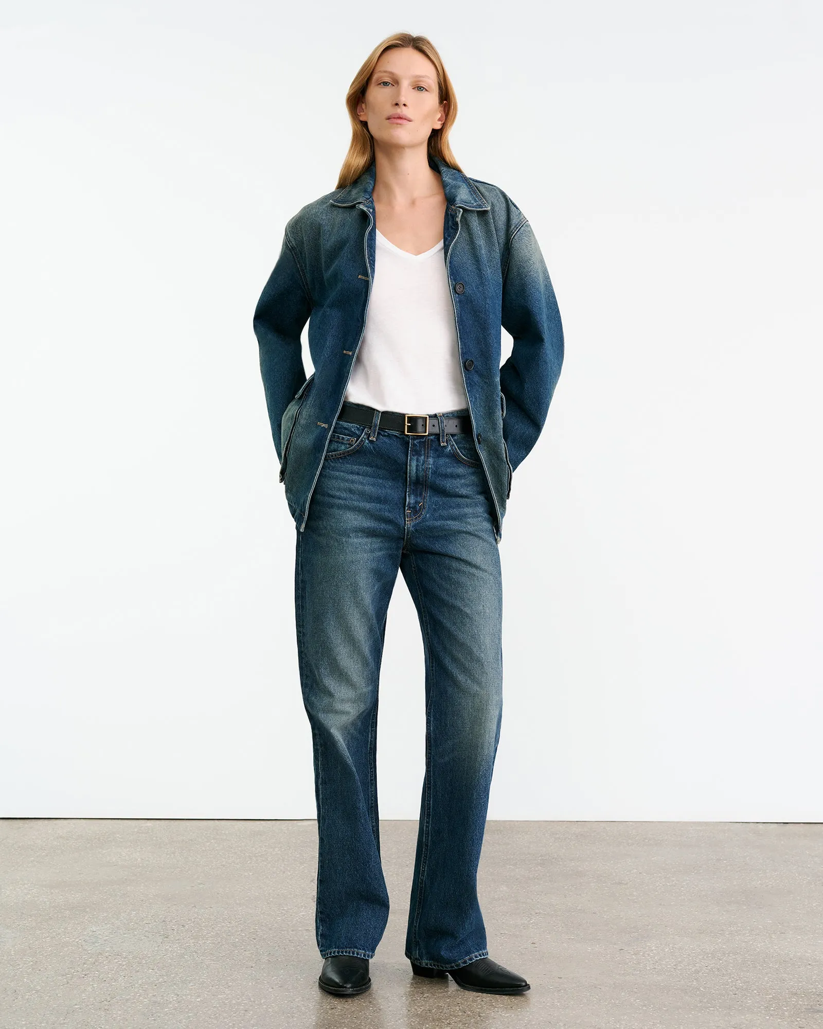 TEMPERANCE DENIM JACKET sold by Nili Lotan product image thumbnail 5