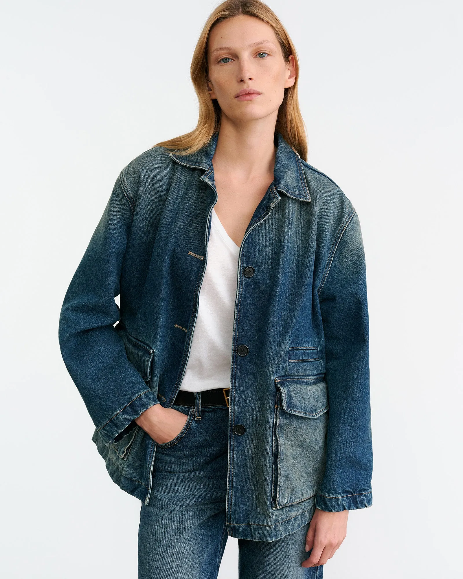 TEMPERANCE DENIM JACKET sold by Nili Lotan product image thumbnail 2