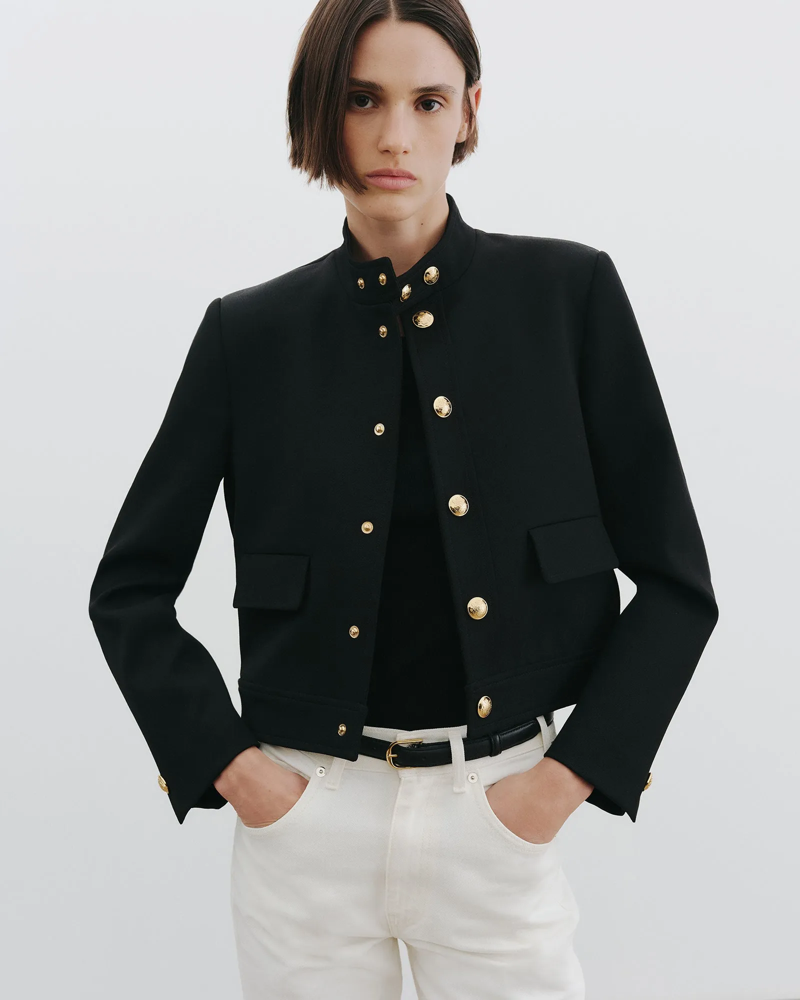HADLEY CROPPED WOOL JACKET sold by Nili Lotan product image thumbnail 2