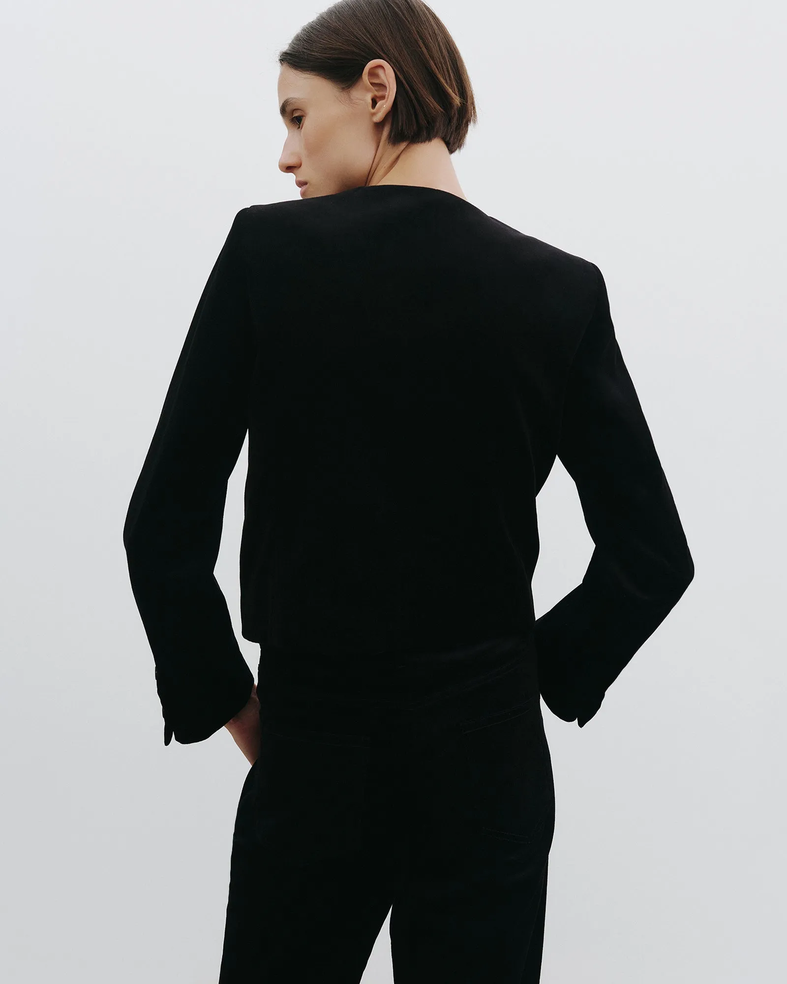 PATTI VELVET SHORT JACKET sold by Nili Lotan product image thumbnail 5