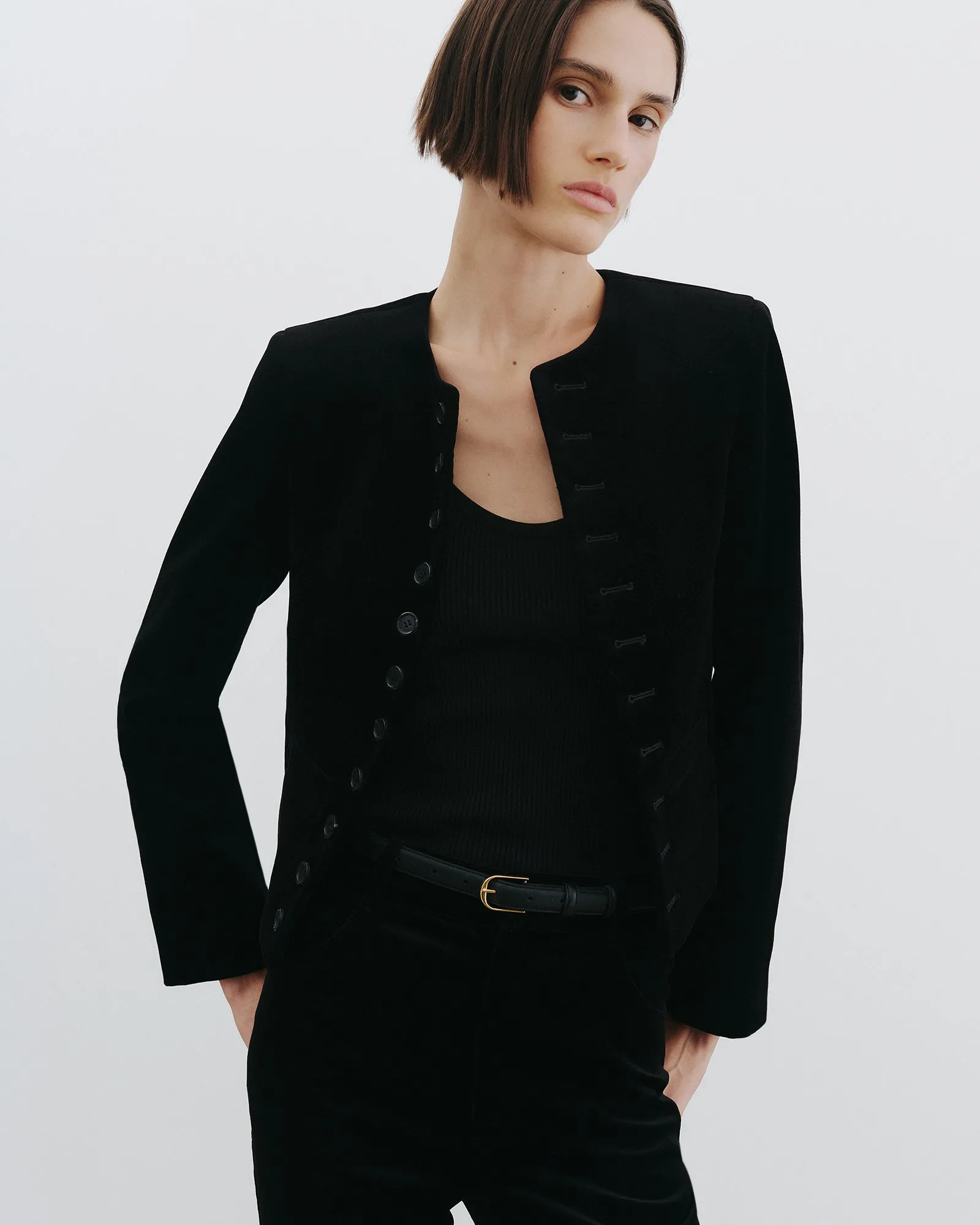 PATTI VELVET SHORT JACKET sold by Nili Lotan product image thumbnail 2