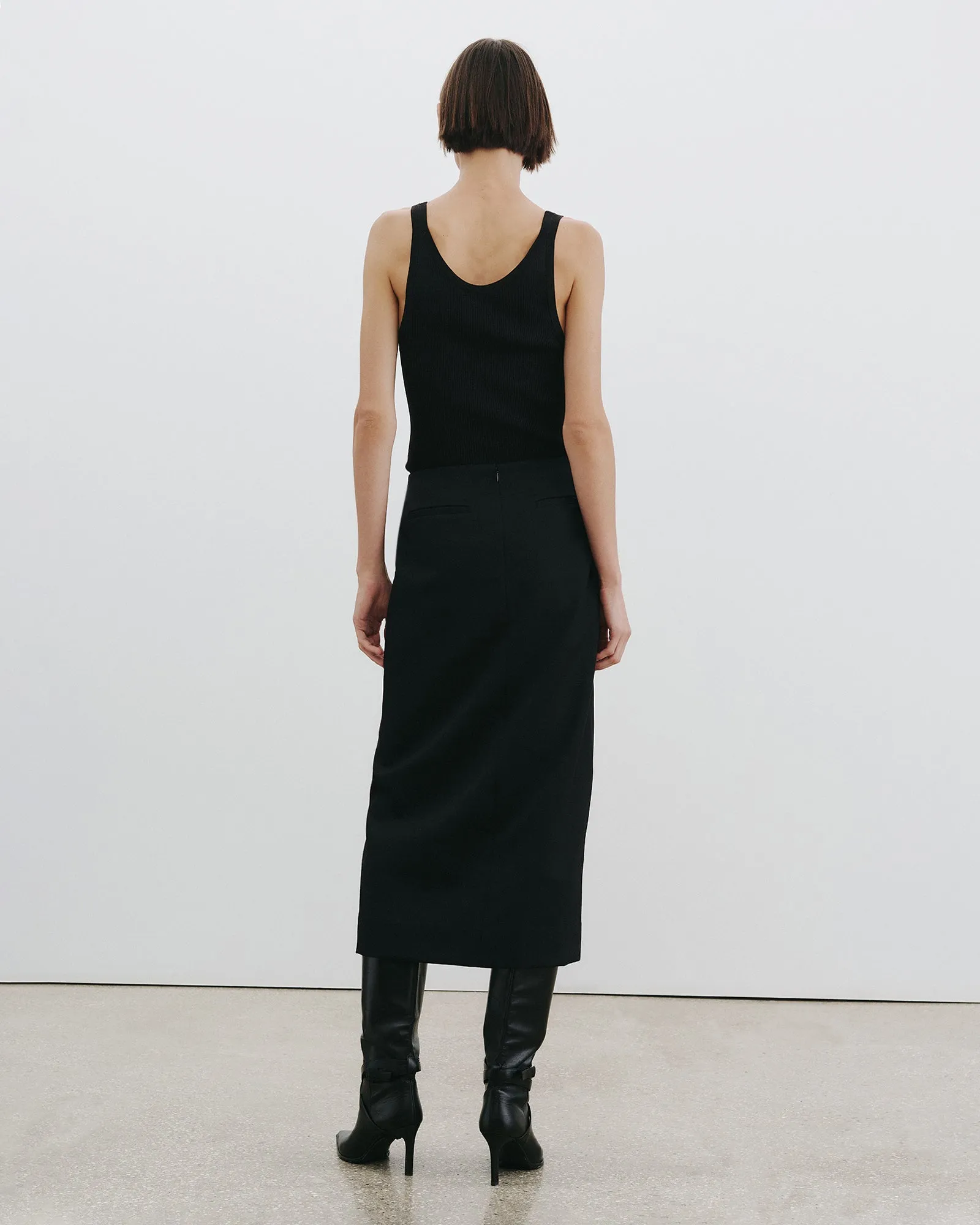 MARIHA WOOL SKIRT sold by Nili Lotan product image thumbnail 5