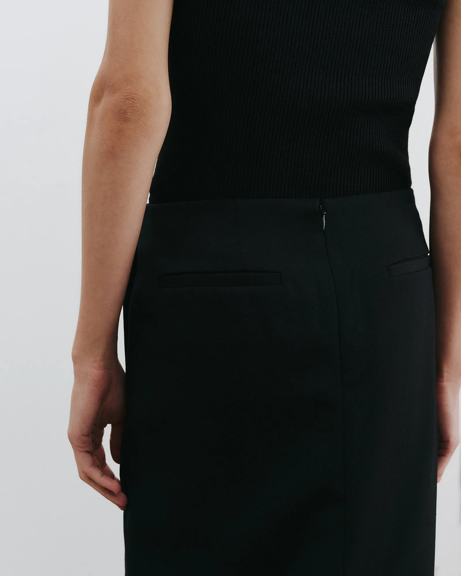 MARIHA WOOL SKIRT sold by Nili Lotan product image thumbnail 4