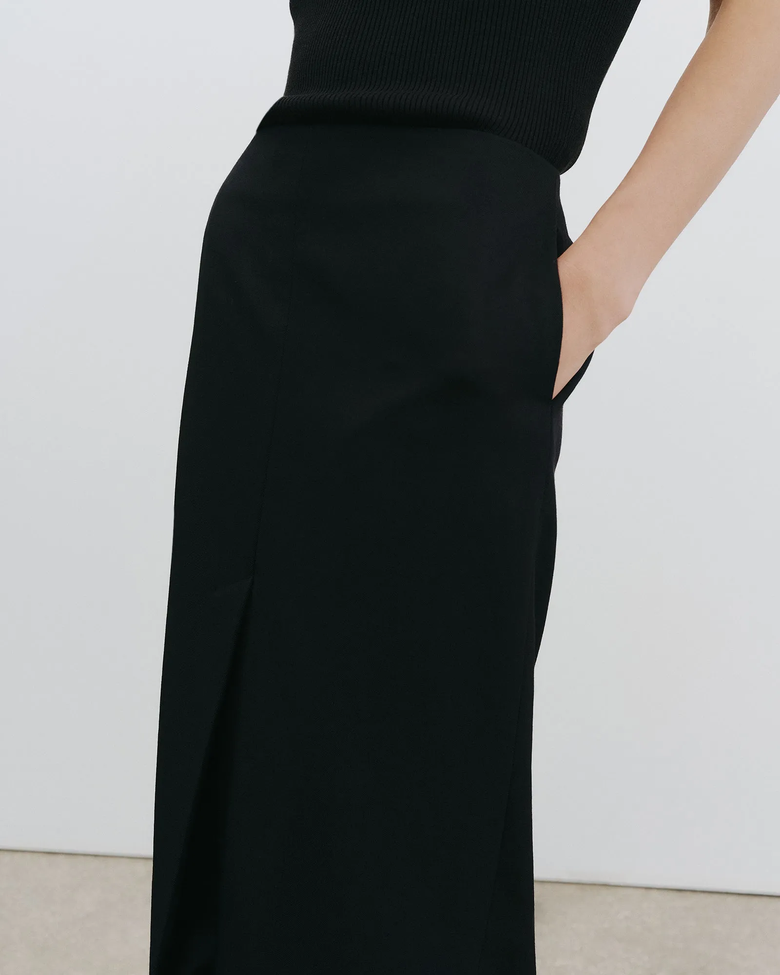 MARIHA WOOL SKIRT sold by Nili Lotan product image thumbnail 3