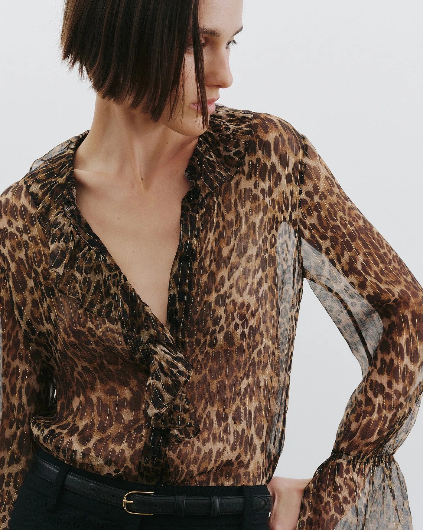 CECILY SILK SHIRT sold by Nili Lotan product image thumbnail 3