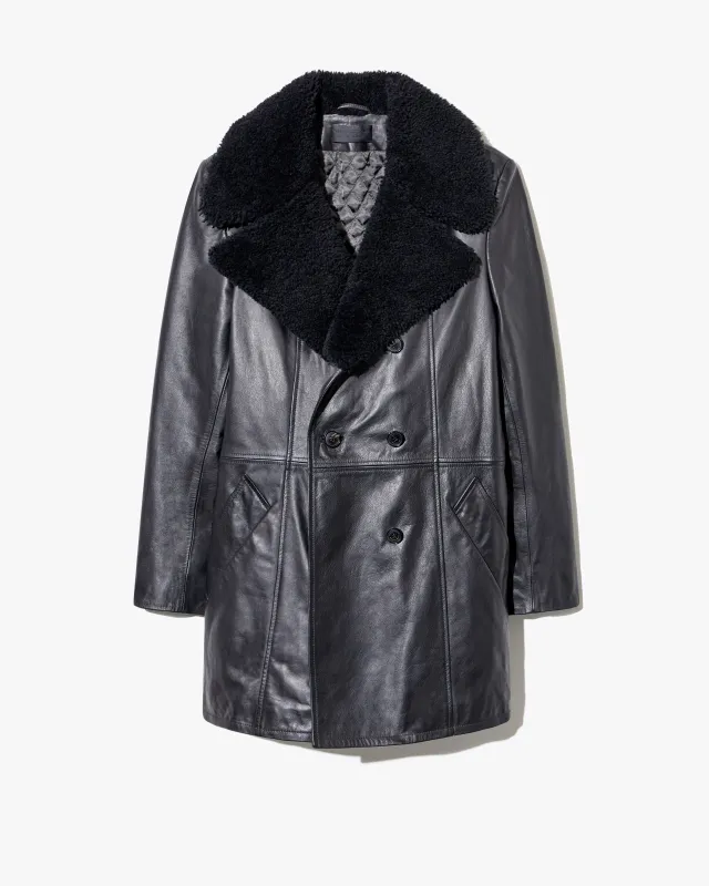 SANURA LEATHER COAT sold by Nili Lotan