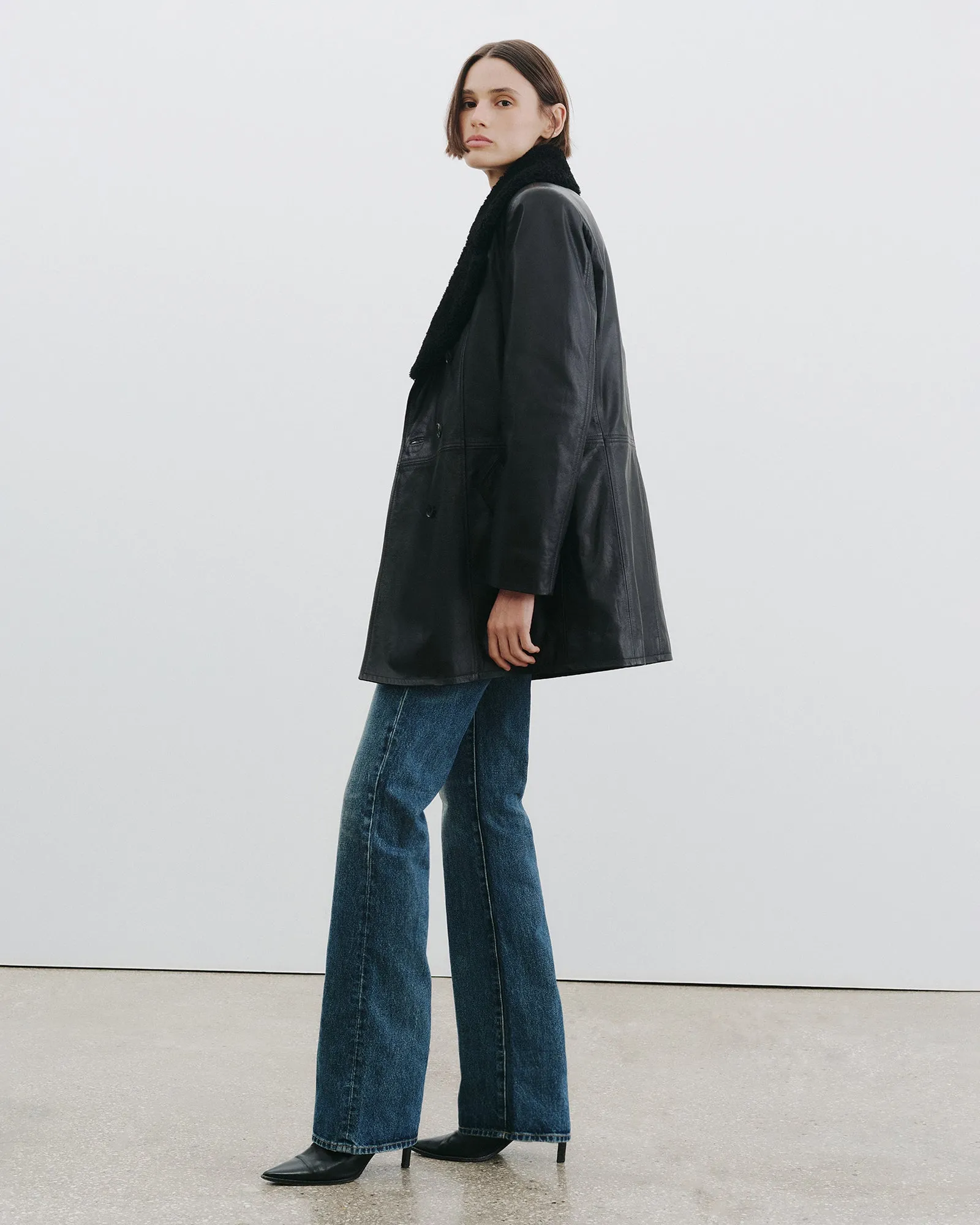 SANURA LEATHER COAT sold by Nili Lotan product image thumbnail 5