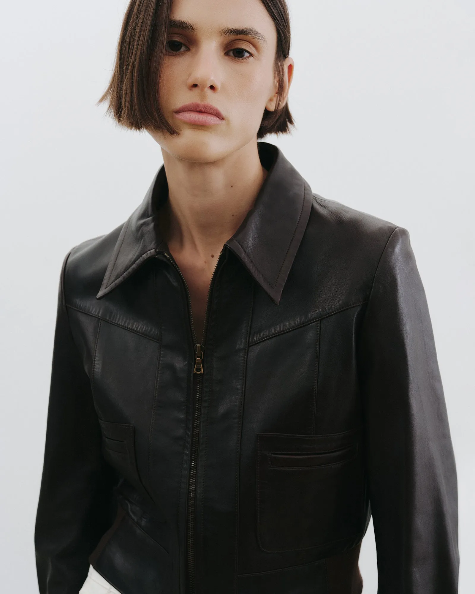 CHARLY LEATHER JACKET sold by Nili Lotan product image thumbnail 4