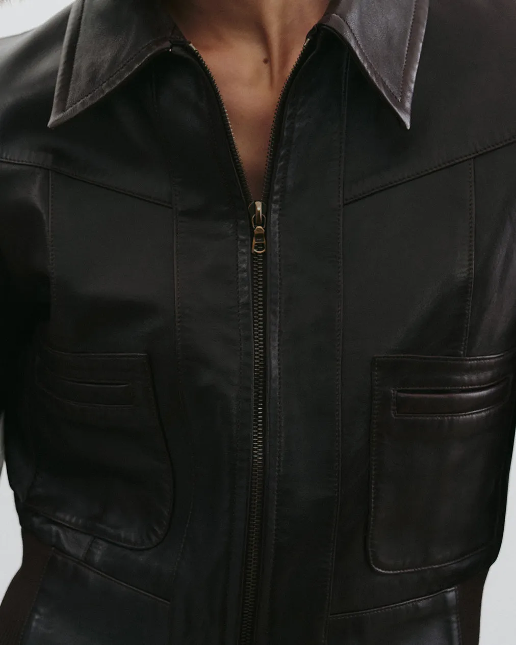 CHARLY LEATHER JACKET sold by Nili Lotan product image thumbnail 3