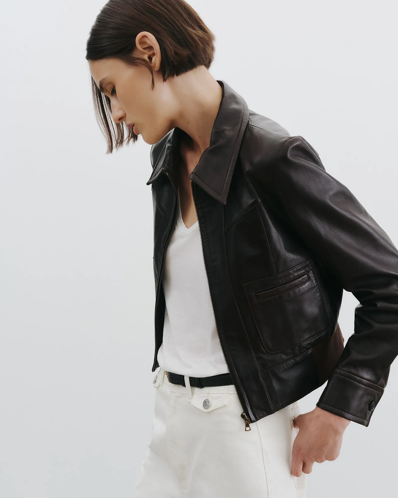 CHARLY LEATHER JACKET sold by Nili Lotan product image thumbnail 5