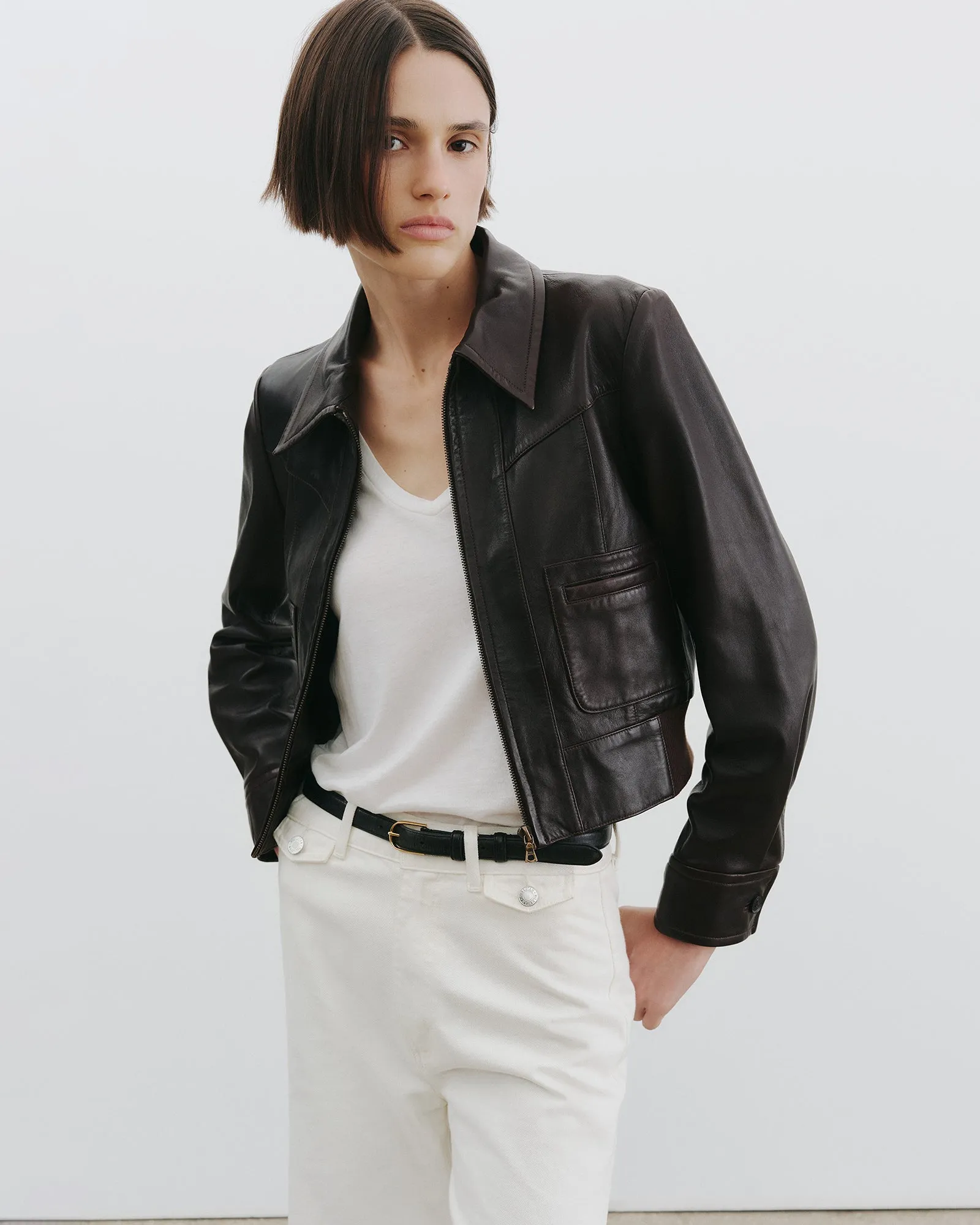CHARLY LEATHER JACKET sold by Nili Lotan product image thumbnail 2