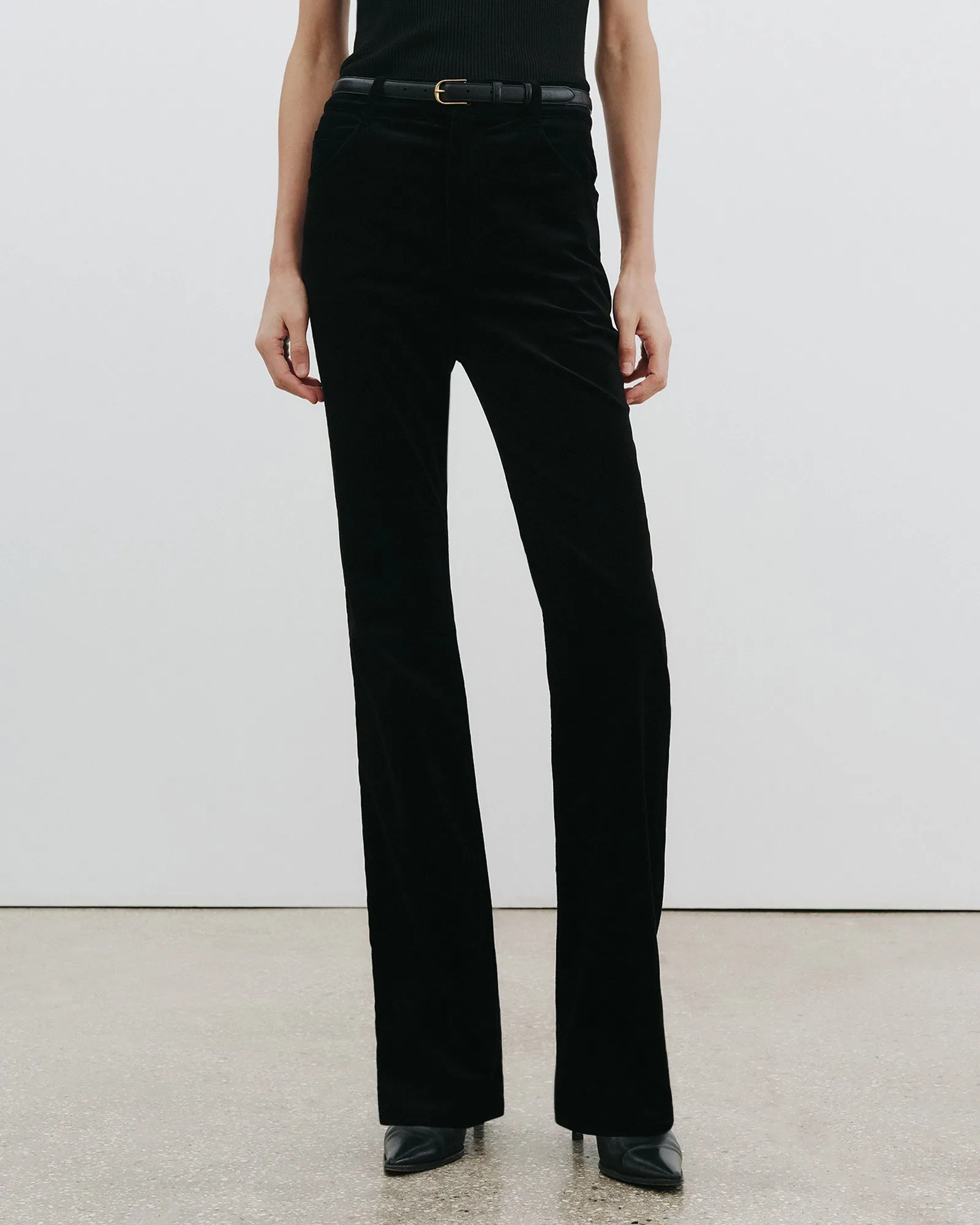 JOAN VELVET PANT sold by Nili Lotan product image thumbnail 4