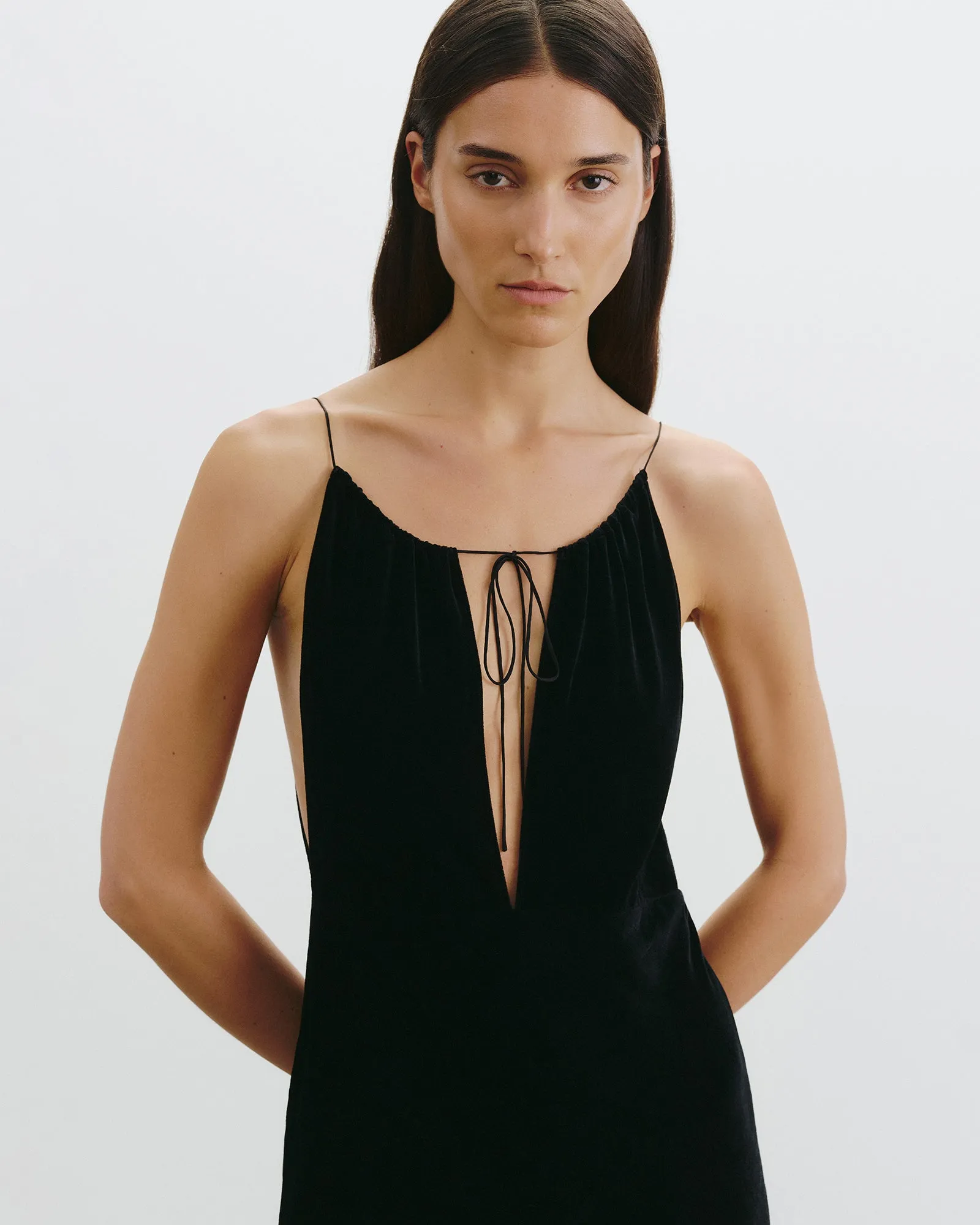 MAXIME VELVET DRESS sold by Nili Lotan product image thumbnail 3