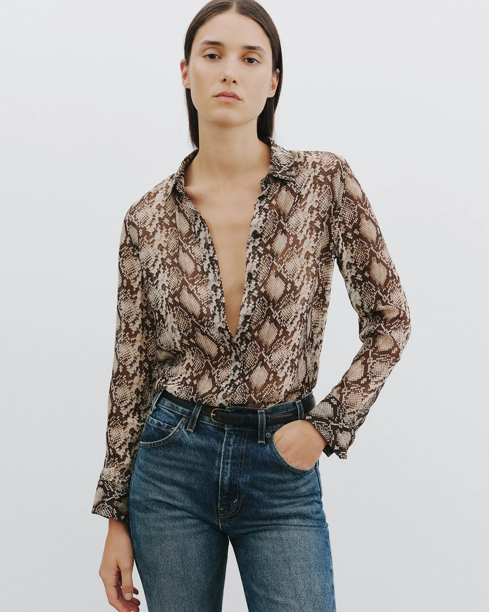 GAIA SILK SHIRT sold by Nili Lotan product image thumbnail 2