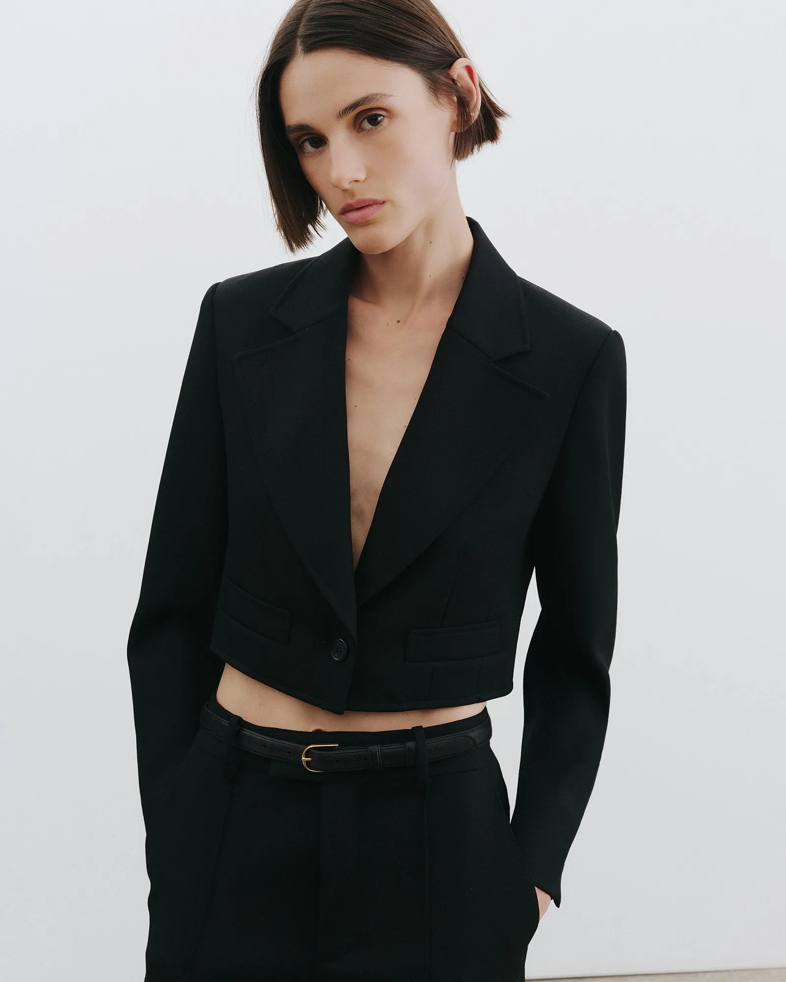 BELINO CROPPED WOOL JACKET sold by Nili Lotan product image thumbnail 2
