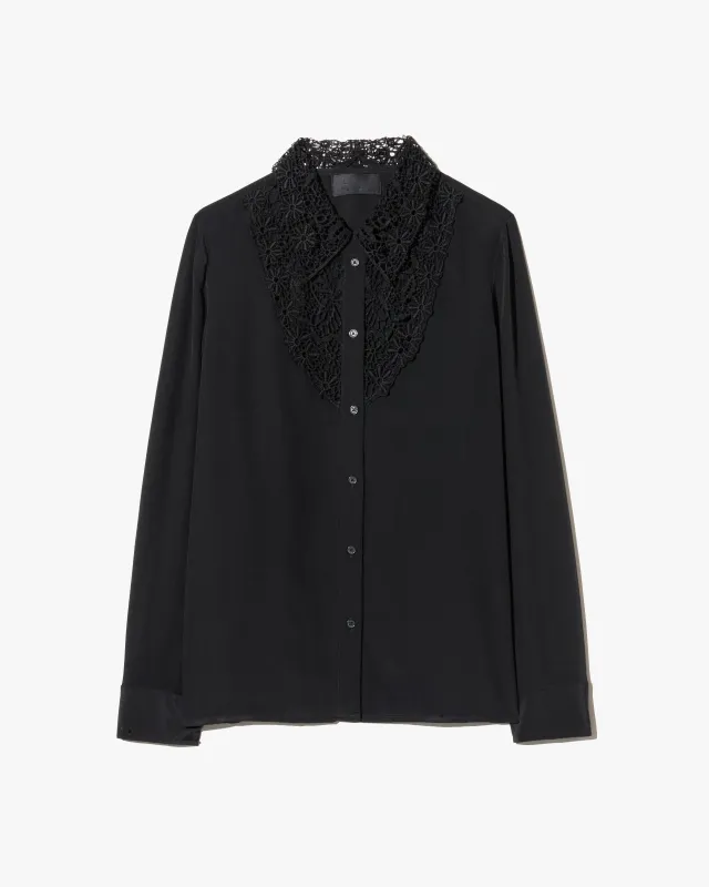 ZOLA LACE SILK SHIRT made by Nili Lotan