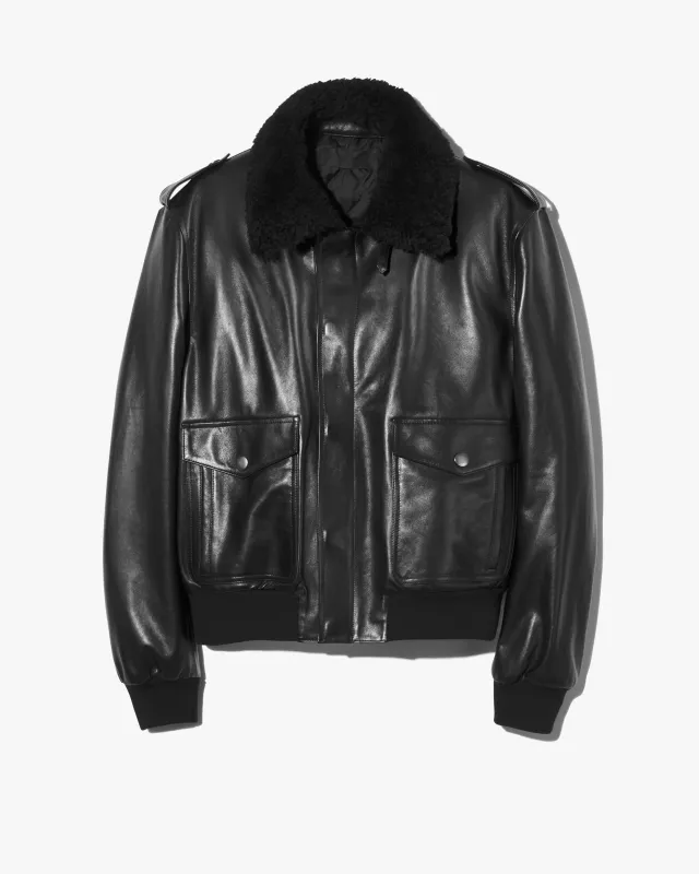 DAYMON LEATHER JACKET sold by Nili Lotan