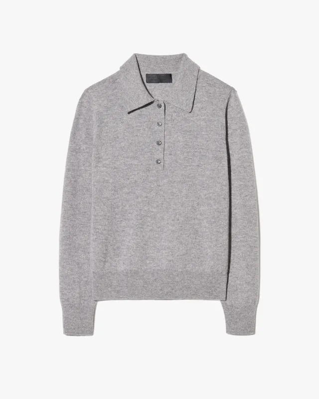PRESCOTT SWEATER CASHMERE POLO sold by Nili Lotan