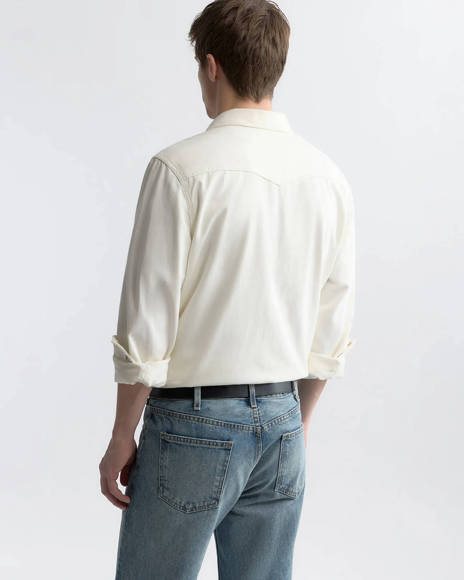 TRAVIS DENIM SHIRT sold by Nili Lotan product image thumbnail 4
