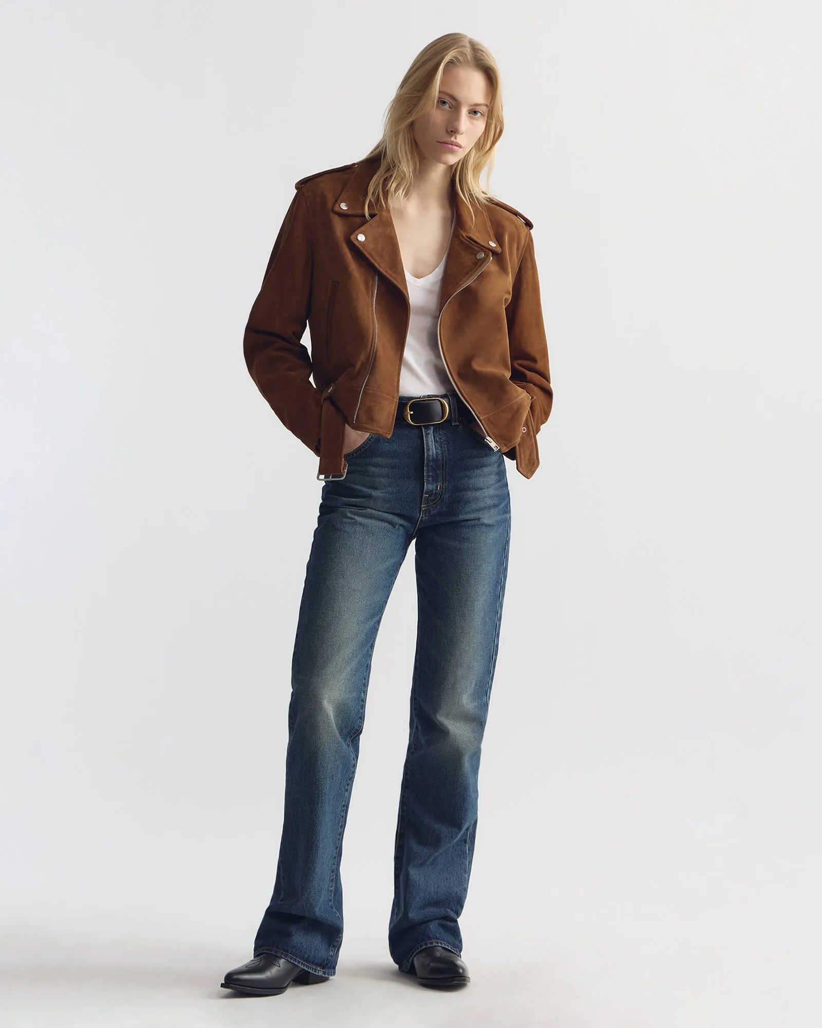 EVEL BIKER SUEDE JACKET sold by Nili Lotan product image thumbnail 4