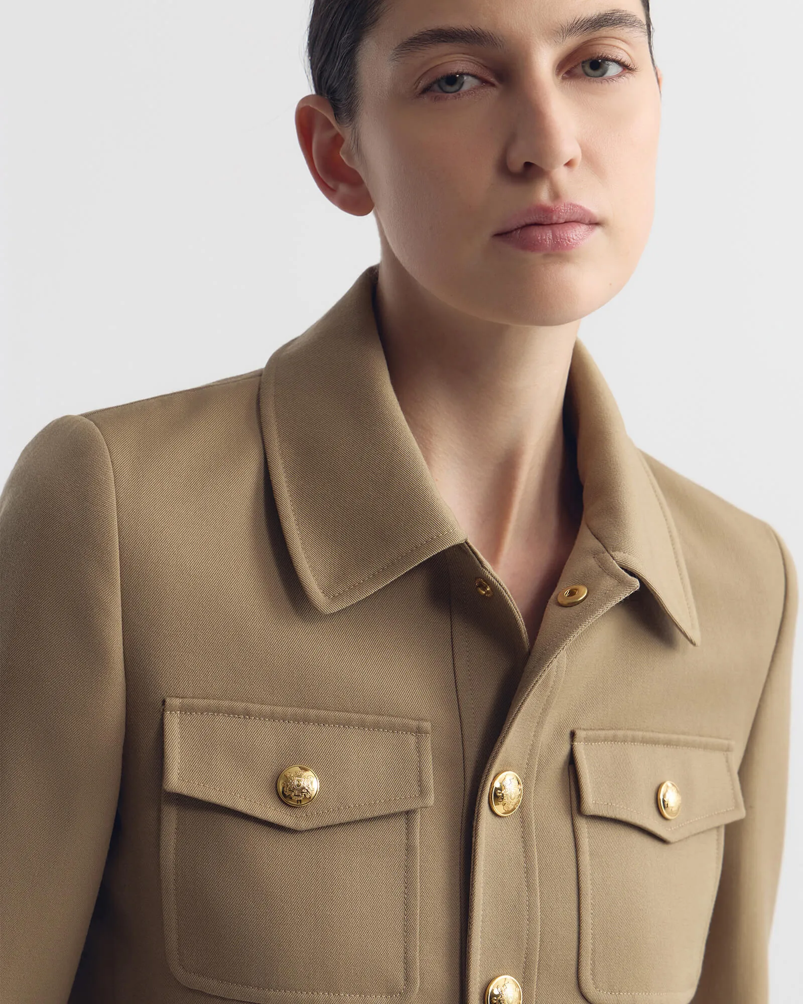 EDNA CROPPED WOOL JACKET sold by Nili Lotan product image thumbnail 3