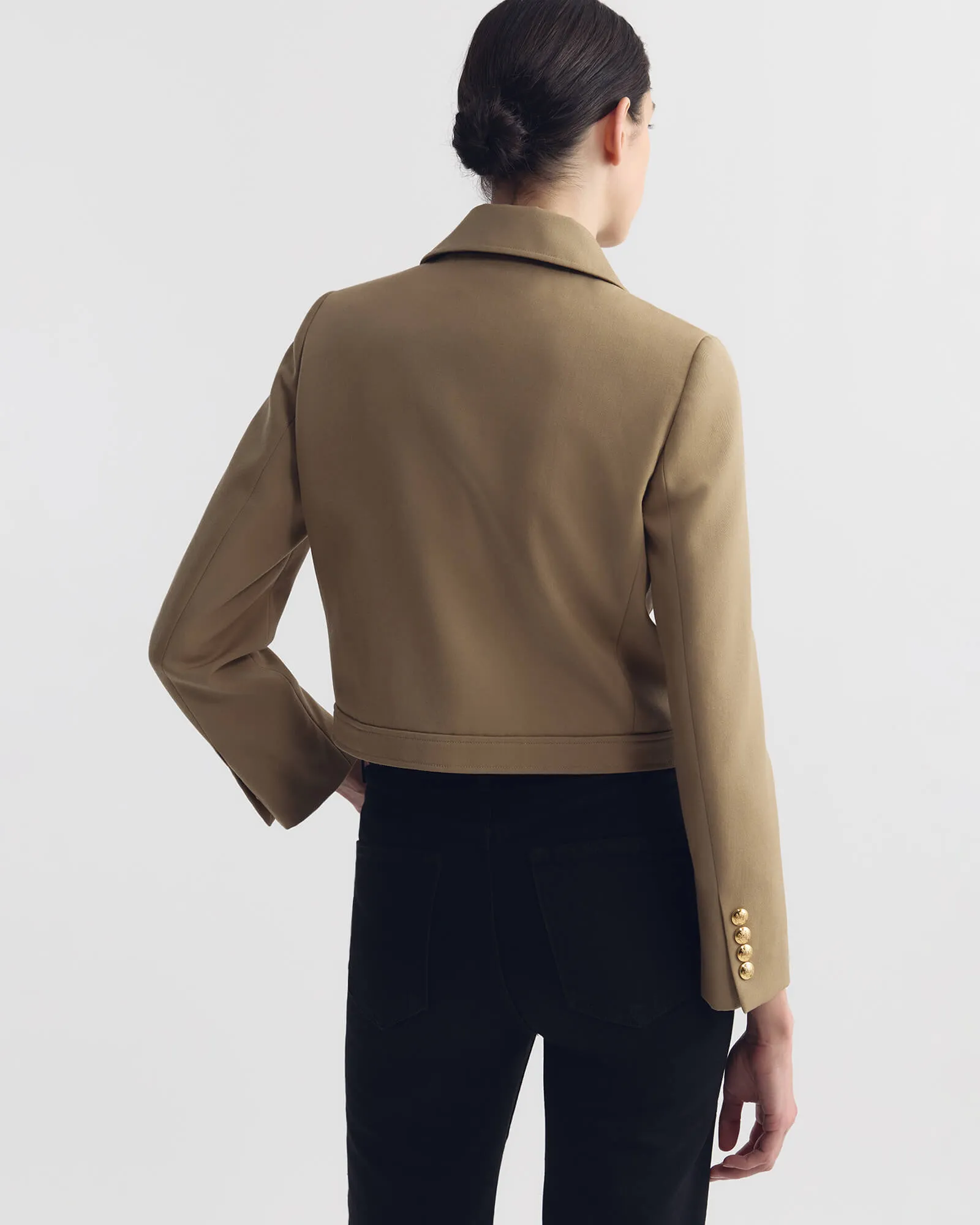 EDNA CROPPED WOOL JACKET sold by Nili Lotan product image thumbnail 5