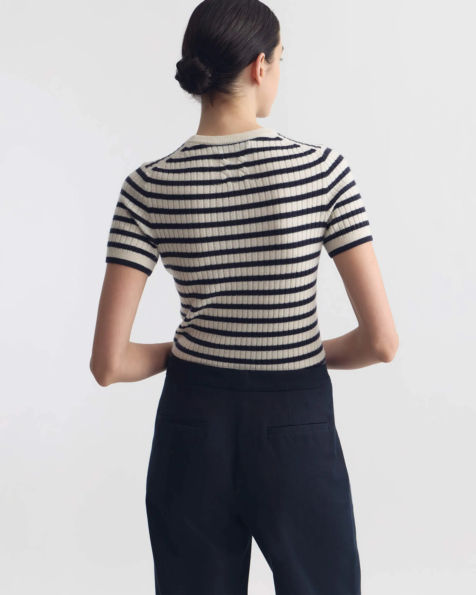 ALITA STRIPE CASHMERE SWEATER sold by Nili Lotan product image thumbnail 4