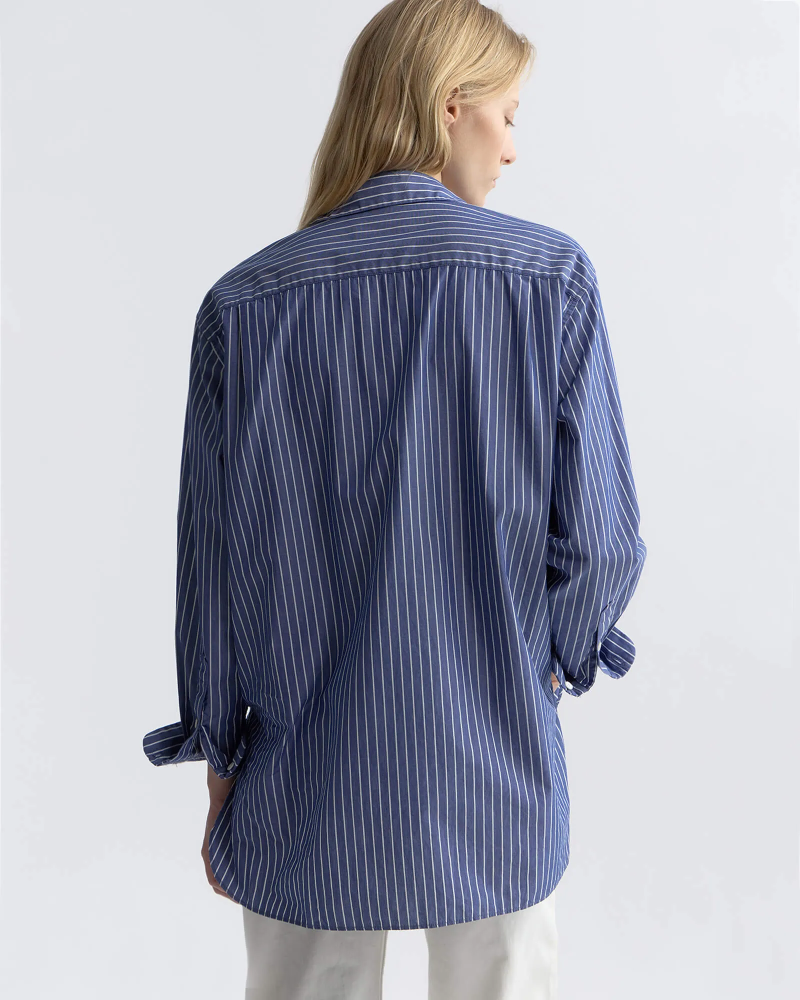 YORKE STRIPED COTTON SHIRT sold by Nili Lotan product image thumbnail 5