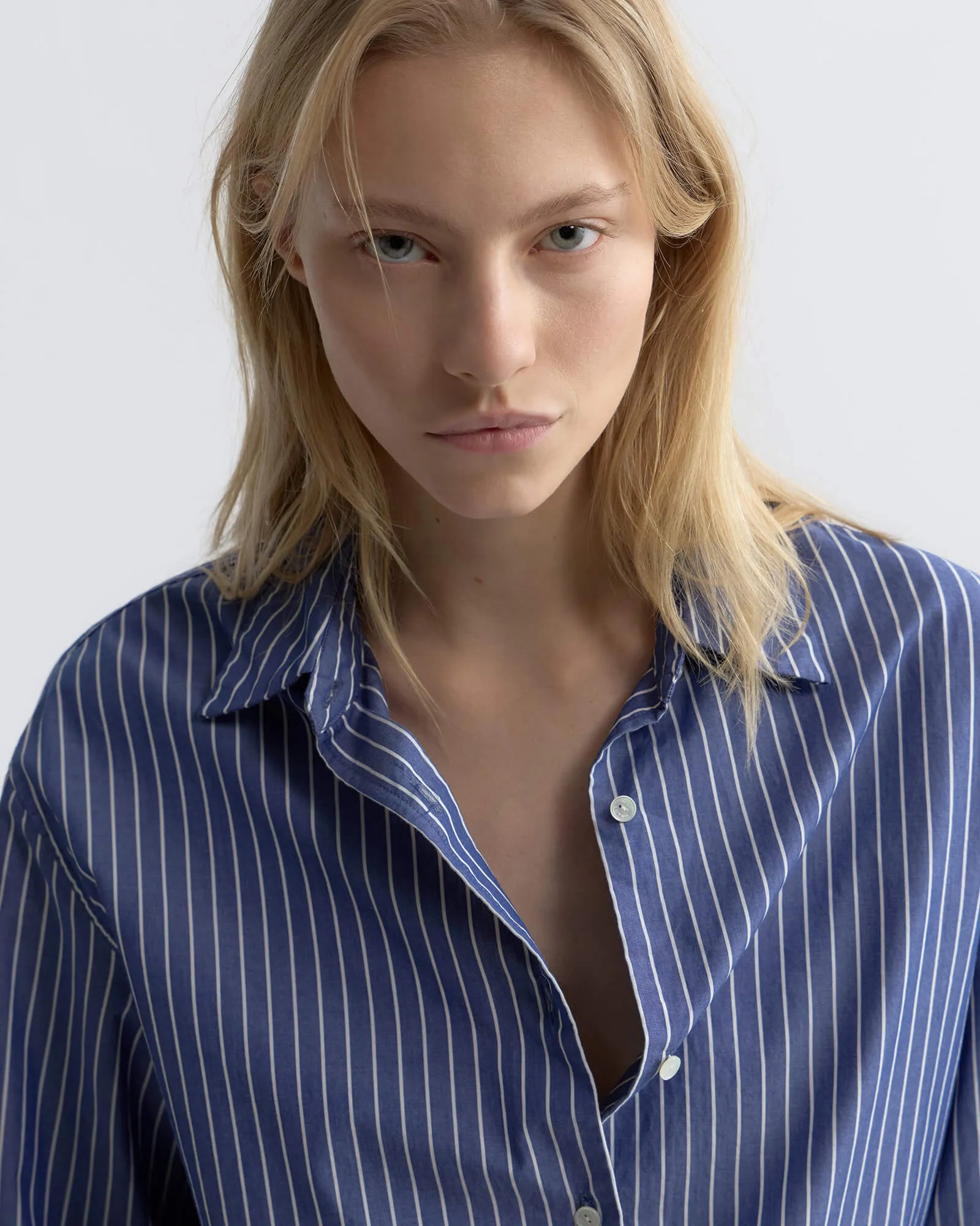 YORKE STRIPED COTTON SHIRT sold by Nili Lotan product image thumbnail 3