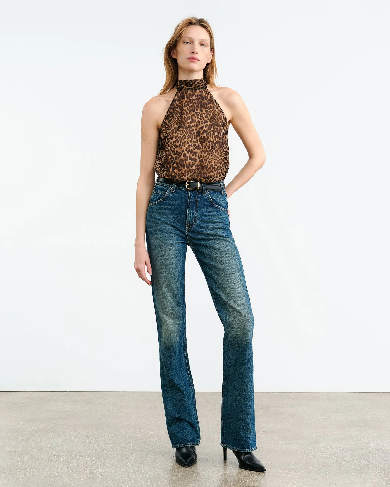 ALLA SILK HALTERNECK TOP sold by Nili Lotan product image thumbnail 4